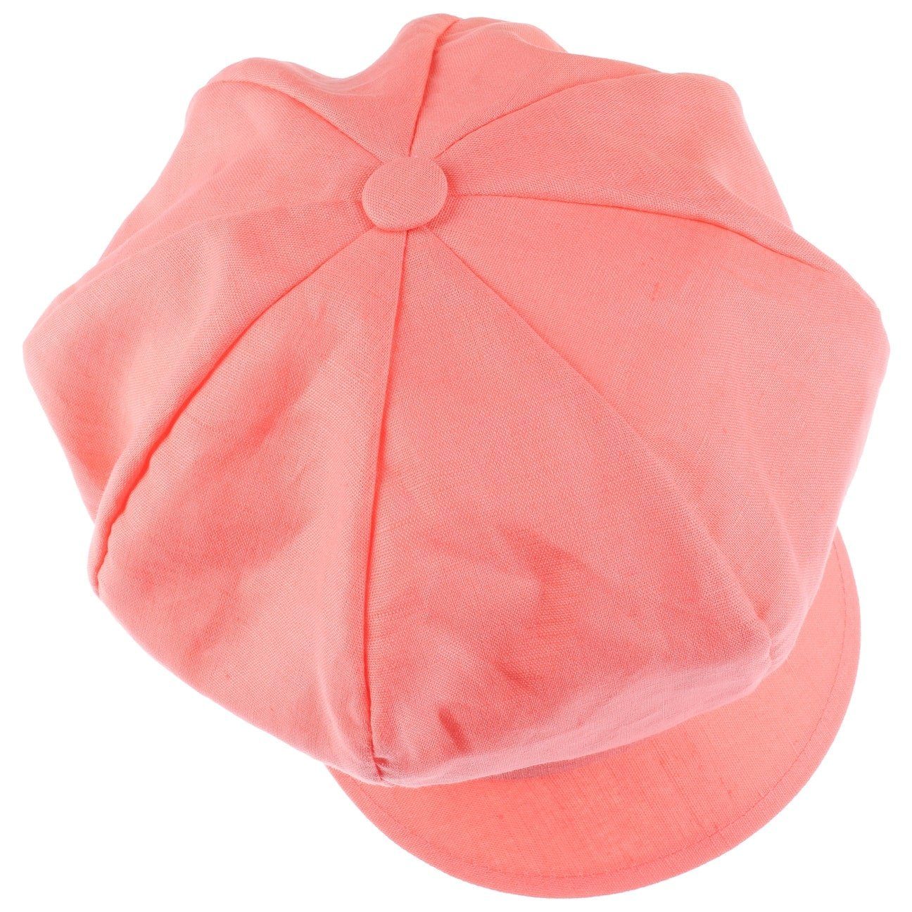 (1-St) mit Schirm, Schirmmütze Ballonmütze Made in Italy koralle Lipodo