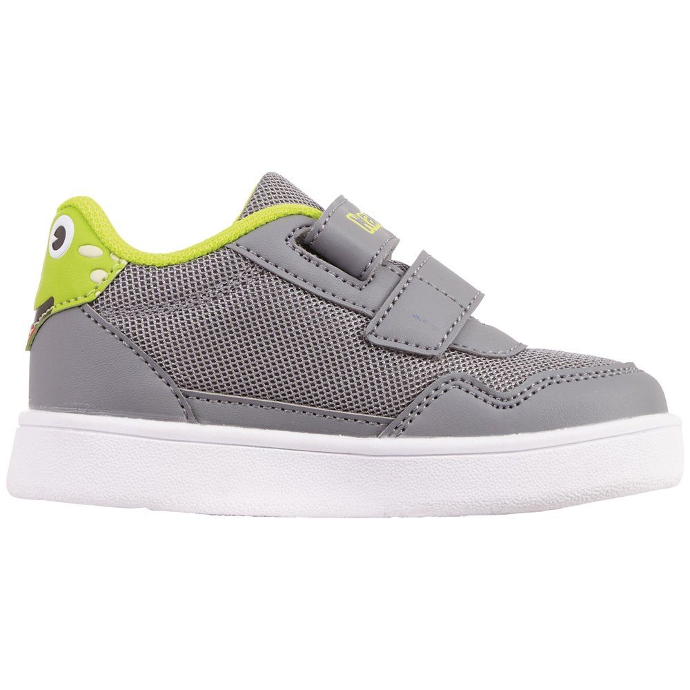 & Anzuziehen - Klettschuh besonders grey-lime bequem leicht Kappa