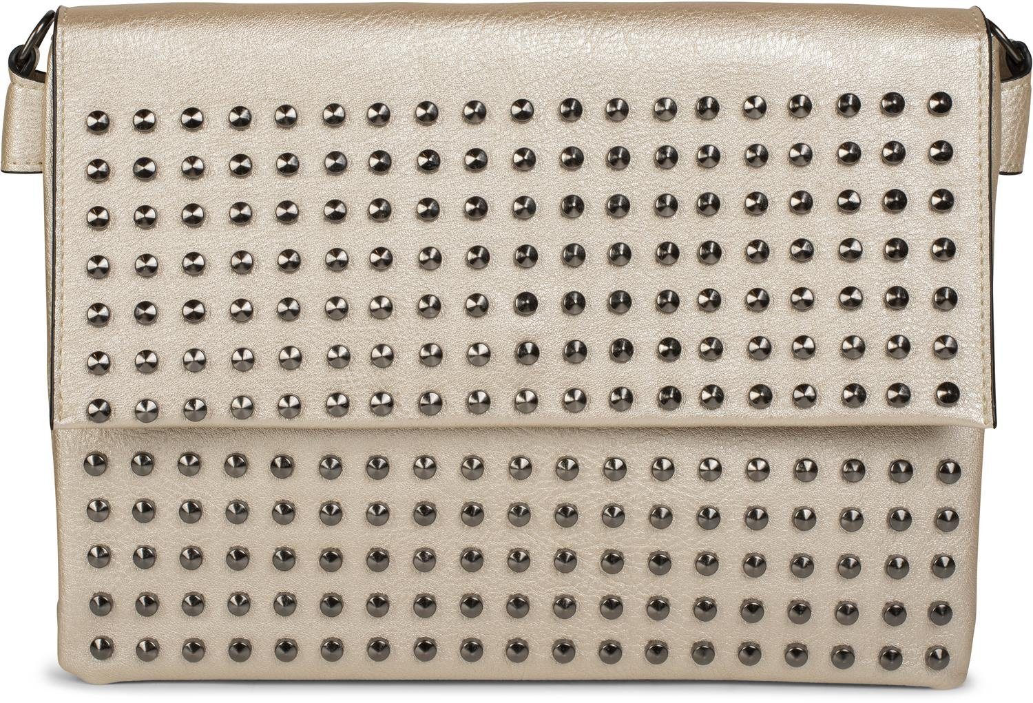 Clutch mit Gold Nieten Spitz (1-tlg), Clutch styleBREAKER