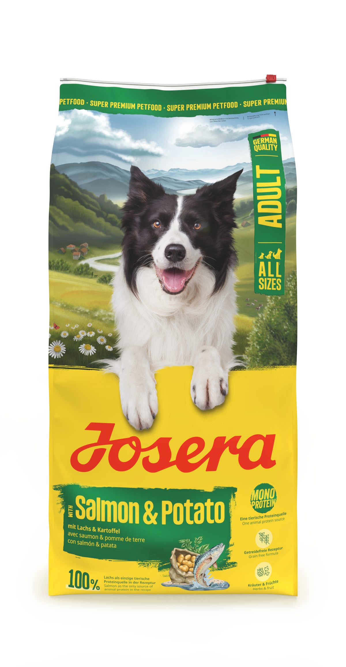 Josera Lachs & Kartoffel, Trockenfutter für: Hunde, Adult All Size, für ausgewachsene Hunde aller Größen – Bild 2 von 4