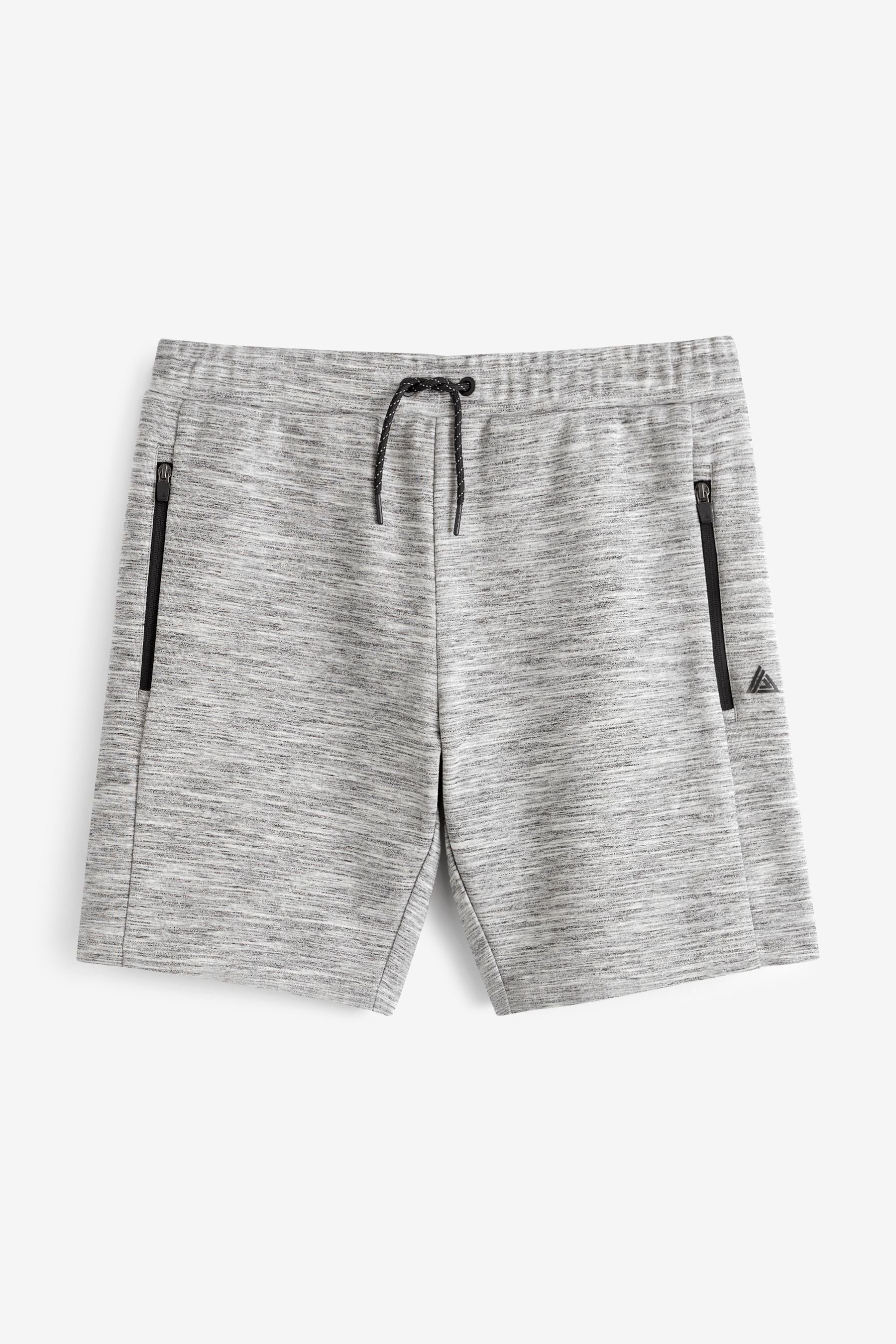 Next Sweatshorts Jersey-Shorts mit Reißverschlusstaschen (1-tlg) Grey