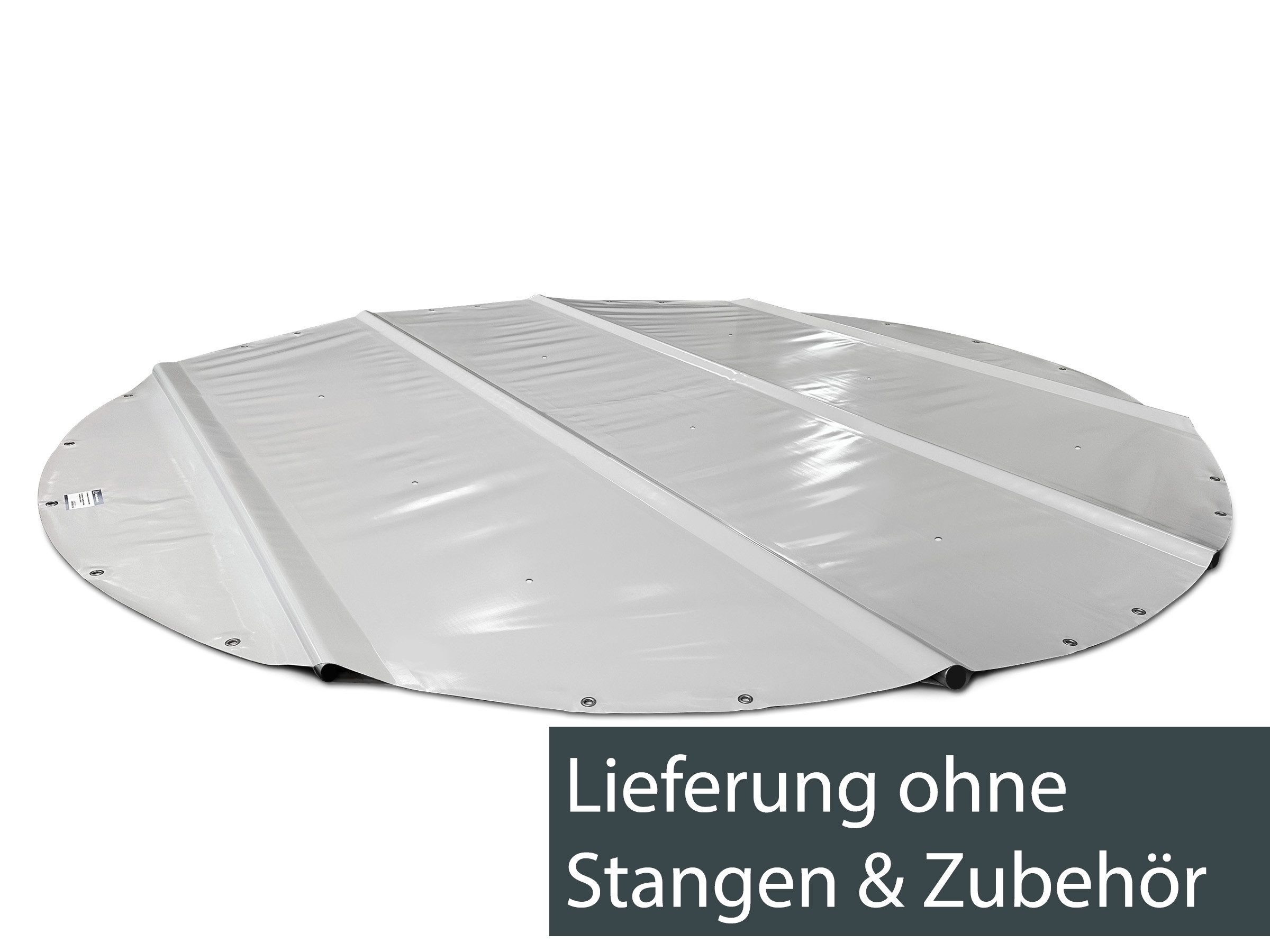 SafeDeluxe Pool-Abdeckplane Runde Poolplane Poolabdeckung Stangenabdeckung ohne Stangen, aus LKW Plane