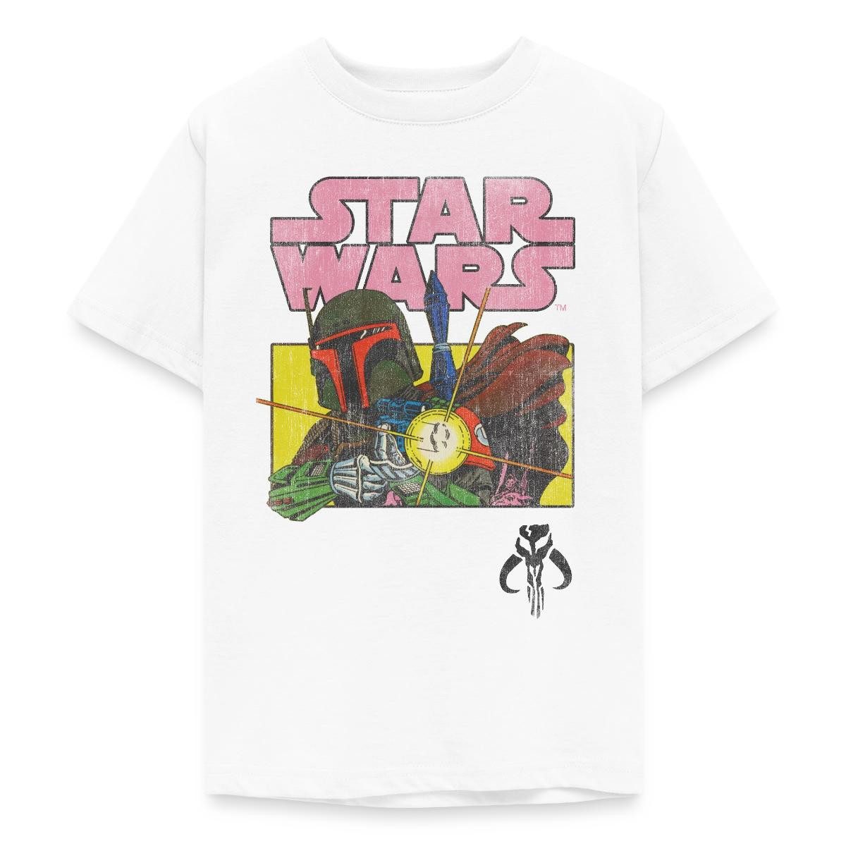 T-Shirt Star Wars: Mandalorian Retro Mandalorianer Teenager T-Shirt
