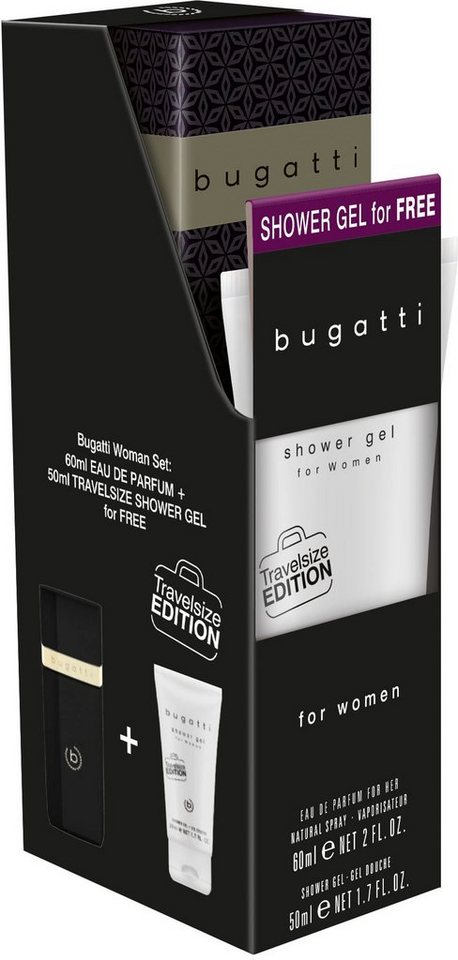 bugatti Eau de Parfum Bugatti Eleganza Intensa EdP 60 ml + (gratis)  Duschgel 50 ml Bundle,