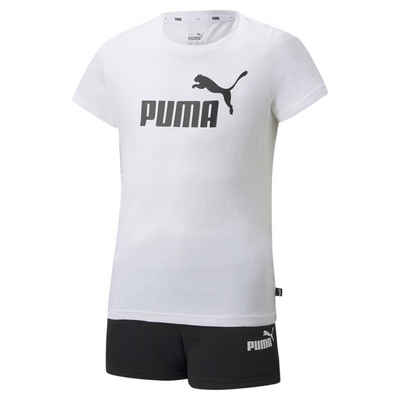 PUMA Jogginganzug Logo-Set mit T-Shirt und Shorts Mädchen