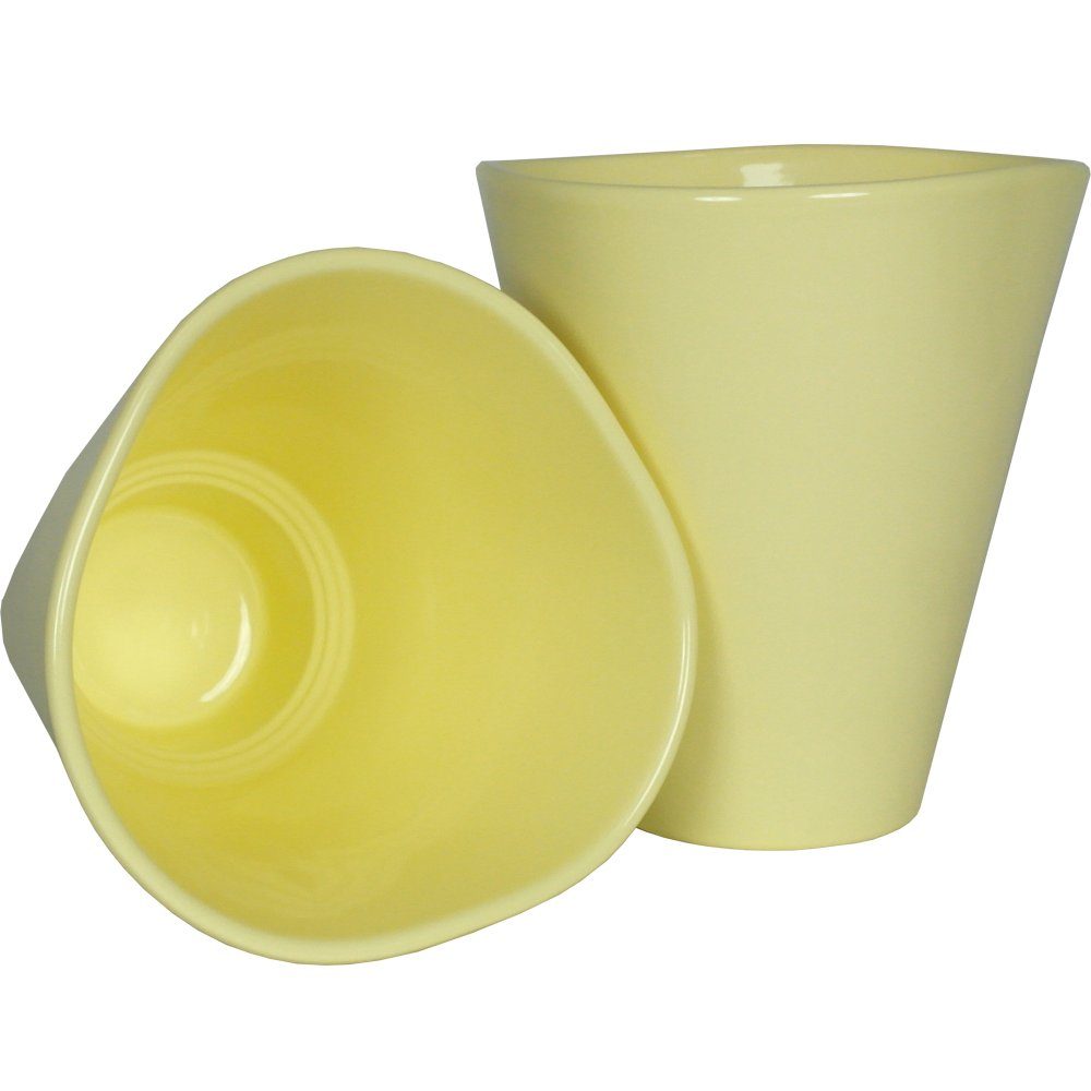 Heimwerkercenter Übertopf Pia Paloni - Orchideenvase Serie 406 ø14 cm dreieck, pastellgelb