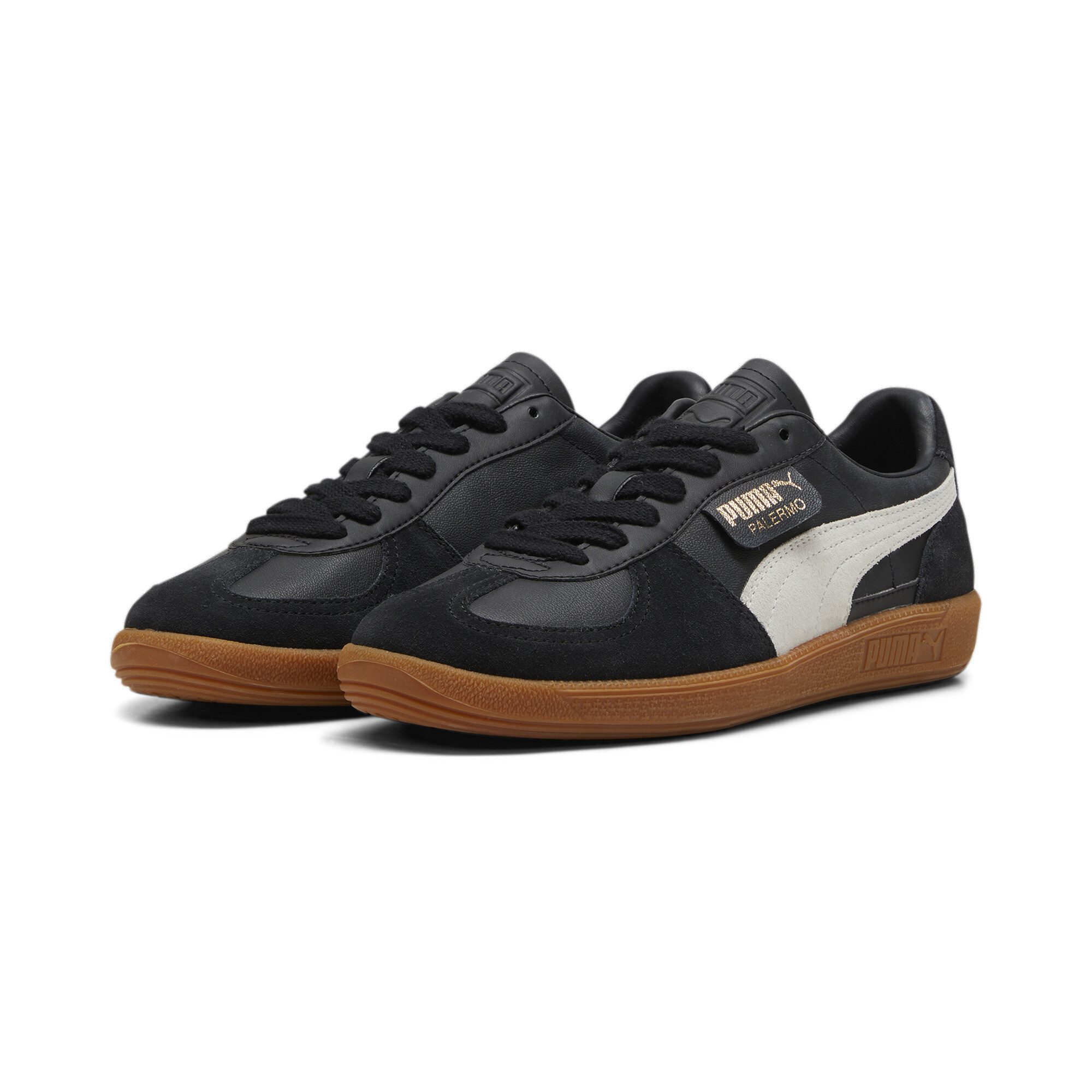 PUMA IP Palermo Leather, schwarz Sneaker günstig online kaufen