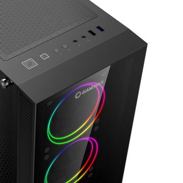 GAMEMAX Gaming-PC (Intel® Core i9 14900KF, RTX 4070 Ti Super, 32 GB RAM, 2000 GB SSD, Wasserkühlung, DDR5-RAM, PCIe SSD Gen4, Windows 11)