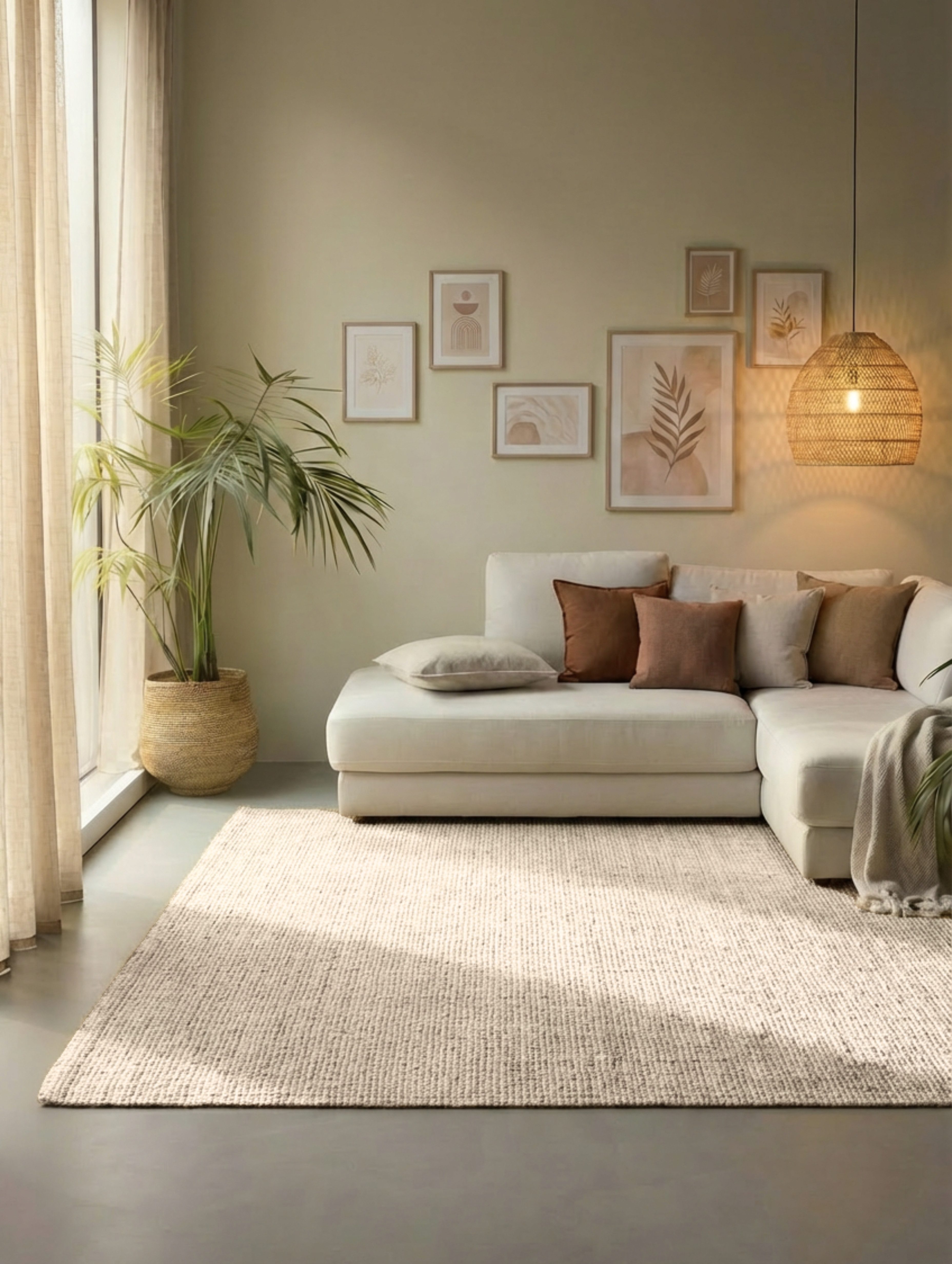 HANSE Home Teppich Jaipur Juteteppich, als Läufer und in Rund, rechteckig, Höhe: 10 mm, 100% Naturfaser, Wohnzimmer, Esszimmer, Schlafzimmer, GRS