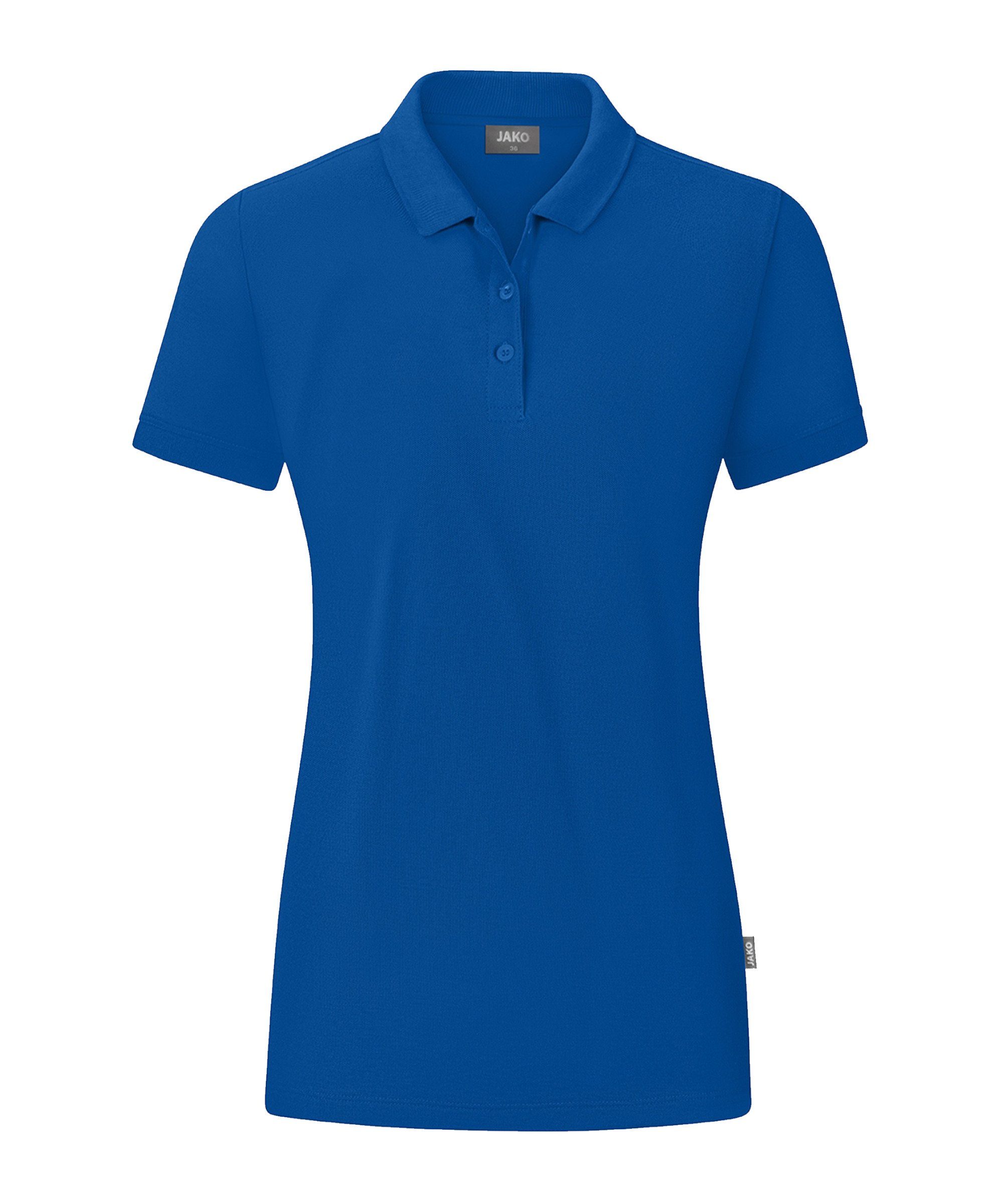 Jako Poloshirt Organic Poloshirt Damen Nachhaltiges Produkt blau