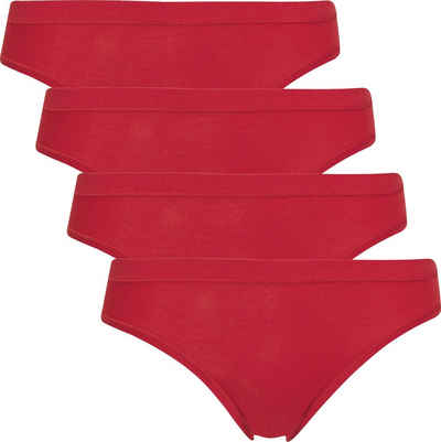 conta Slip Damen-Hüftslip 4er-Pack Feinripp Uni