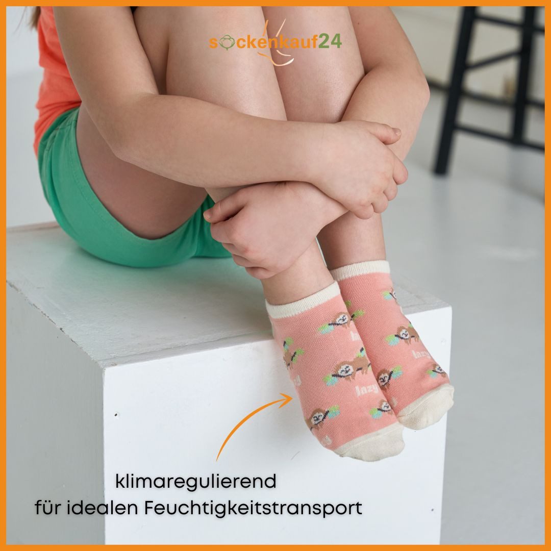 sockenkauf24 Sneakersocken 10 Paar Kinder Sneaker Socken Jungen & Mädchen Baumwolle Kindersocken (56552, 23-26) WP – Bild 4 von 5