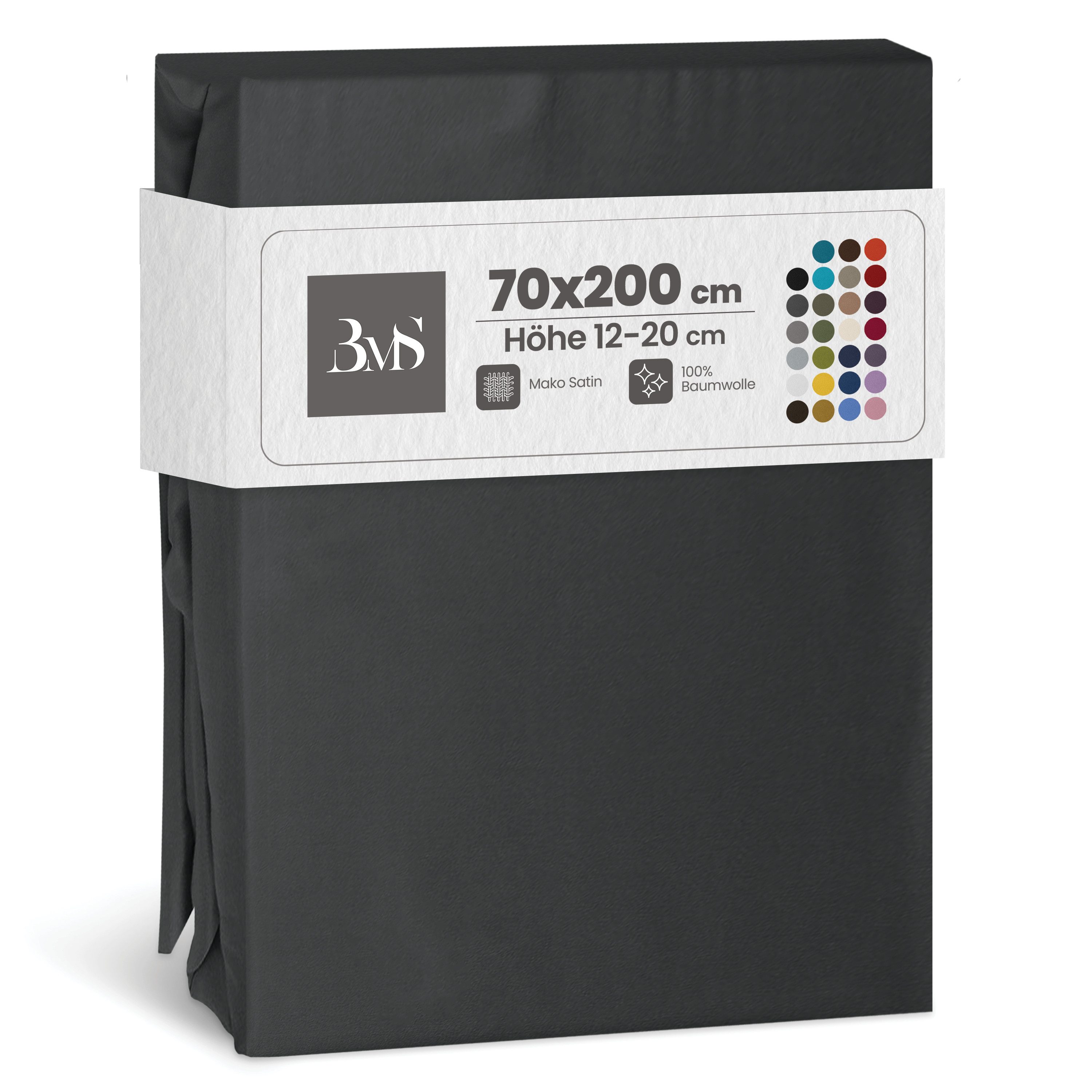 BETTWAESCHE-MIT-STIL Spannbettlaken Mako Satin Spannbettlaken, Matratzenhöh günstig online kaufen