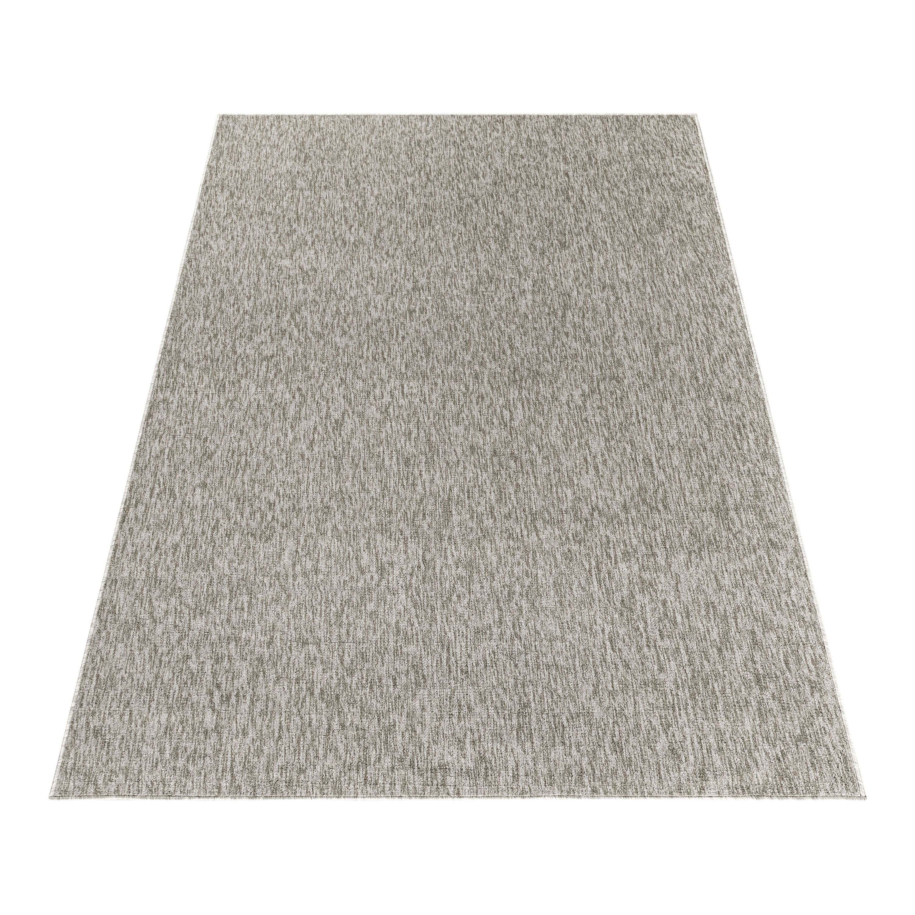 Teppich Unicolor - 7 mm, Teppich Teppium, Läufer, Einfarbig, Höhe: Beige Wohnzimmer