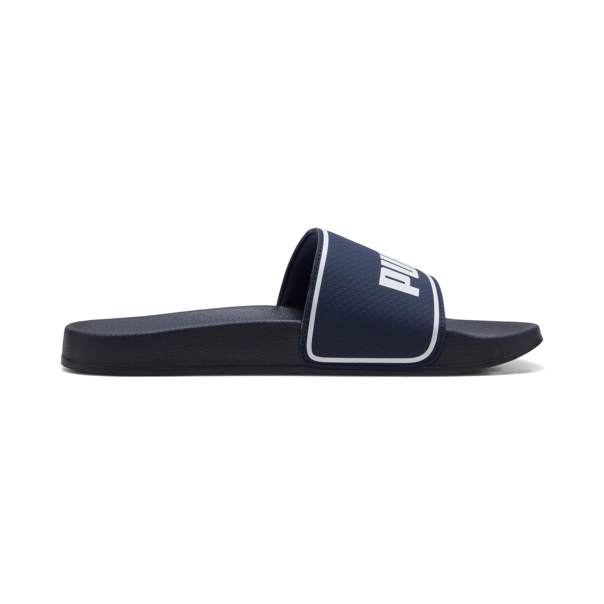 PUMA LEADCAT 2.0 Badesandale gepolsterter Lederriemen, geformtes Fußbett