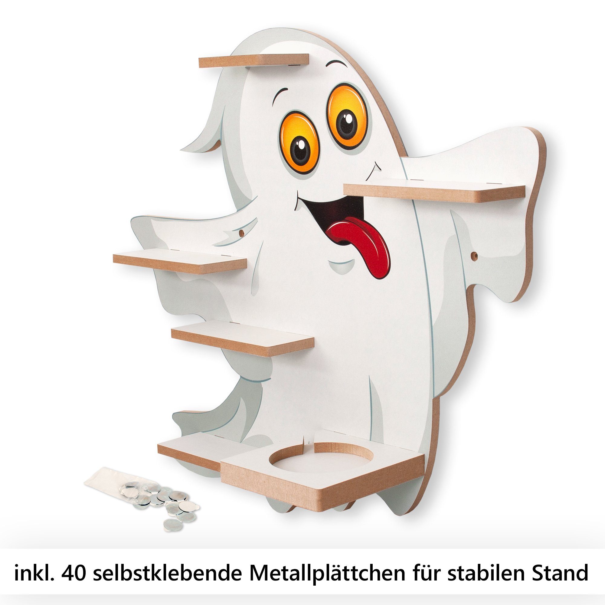 inkl. Kinderregal Kreative TONIE-BOX Geist, und Feder TONIES 40 Metallplättchen für MUSIKBOX-REGAL Fröhlicher