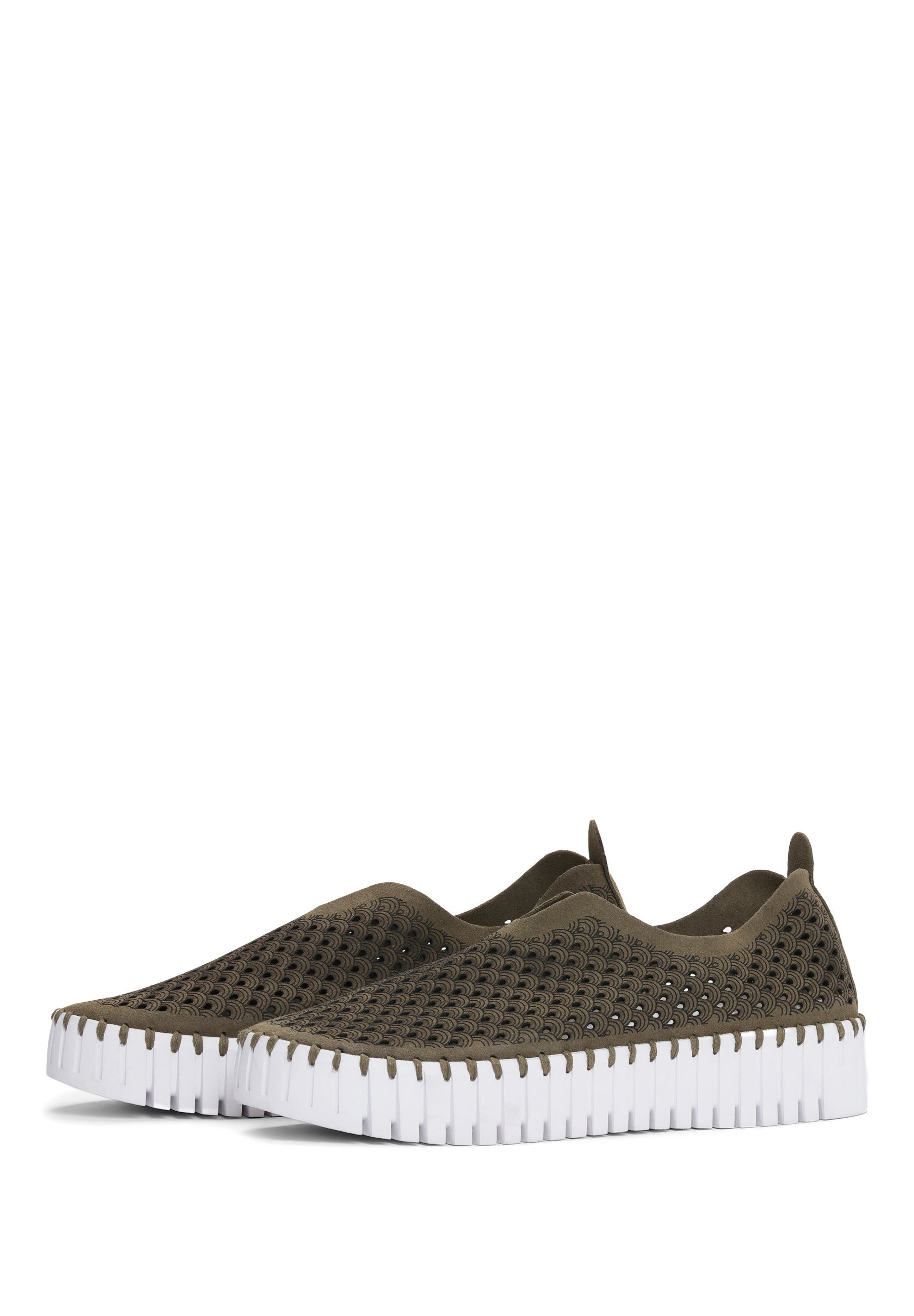 flexible Sneaker deep Jacobsen Sohle Ilse TULIP3373 Recyceltes olive Gummi,