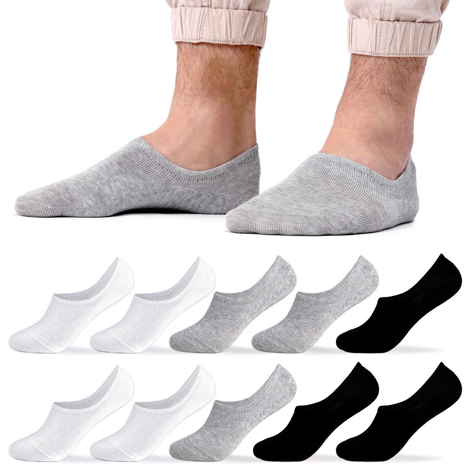 OCCULTO Füßlinge Herren Füsslinge 10er Pack günstig online kaufen