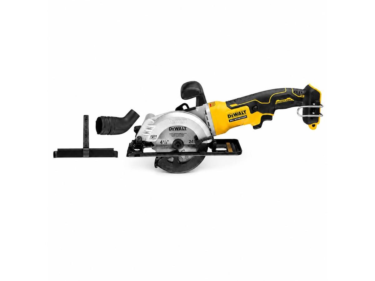 DeWalt Handkreissäge Akku 18 Volt, kompakt, ohne Akku und Ladegerät, 1400 W Motorleistung, Sägeblatt-Ø: 115 mm