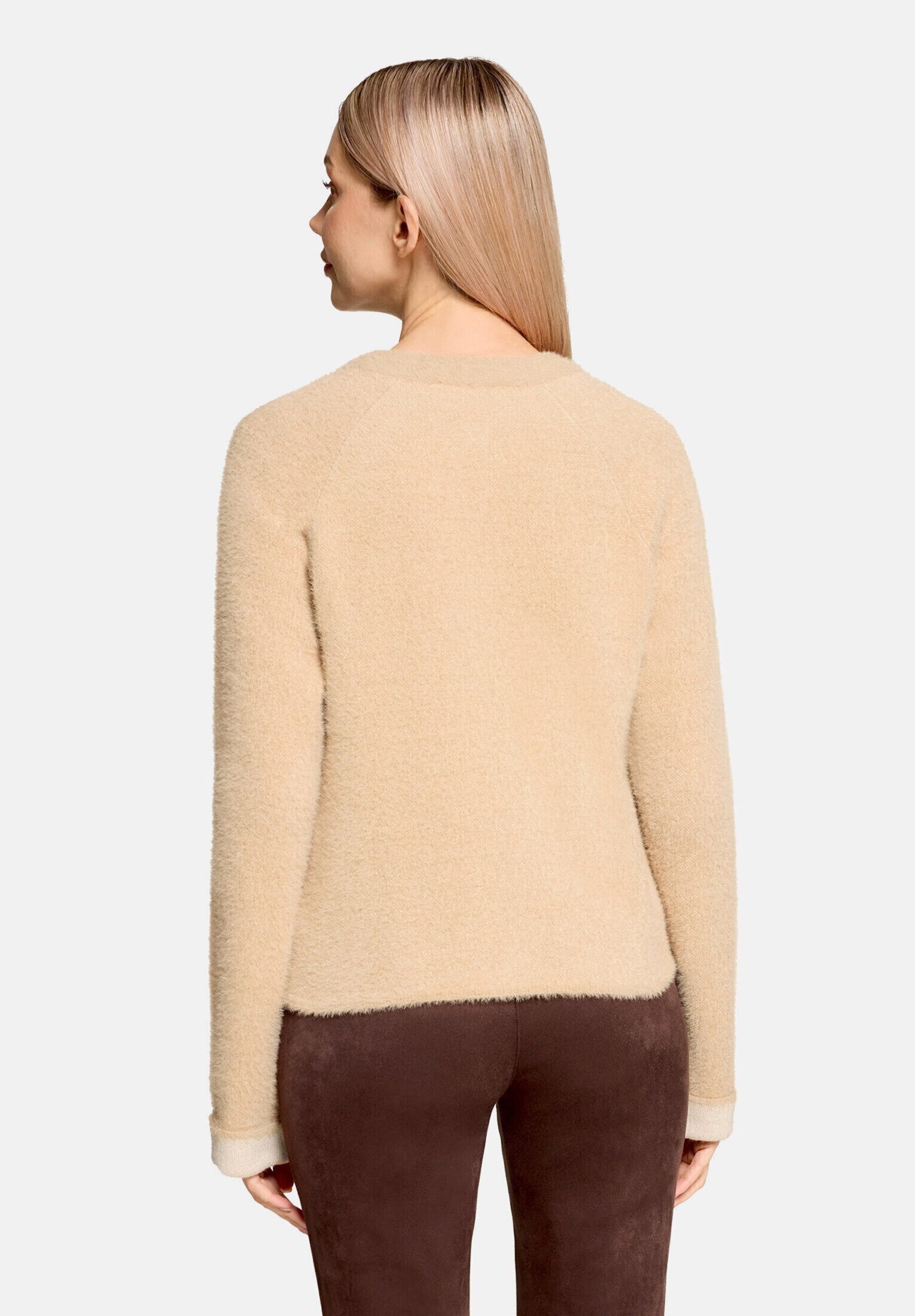 Betty Barclay Strickjacke Damen mit Reißverschluss (1-tlg)