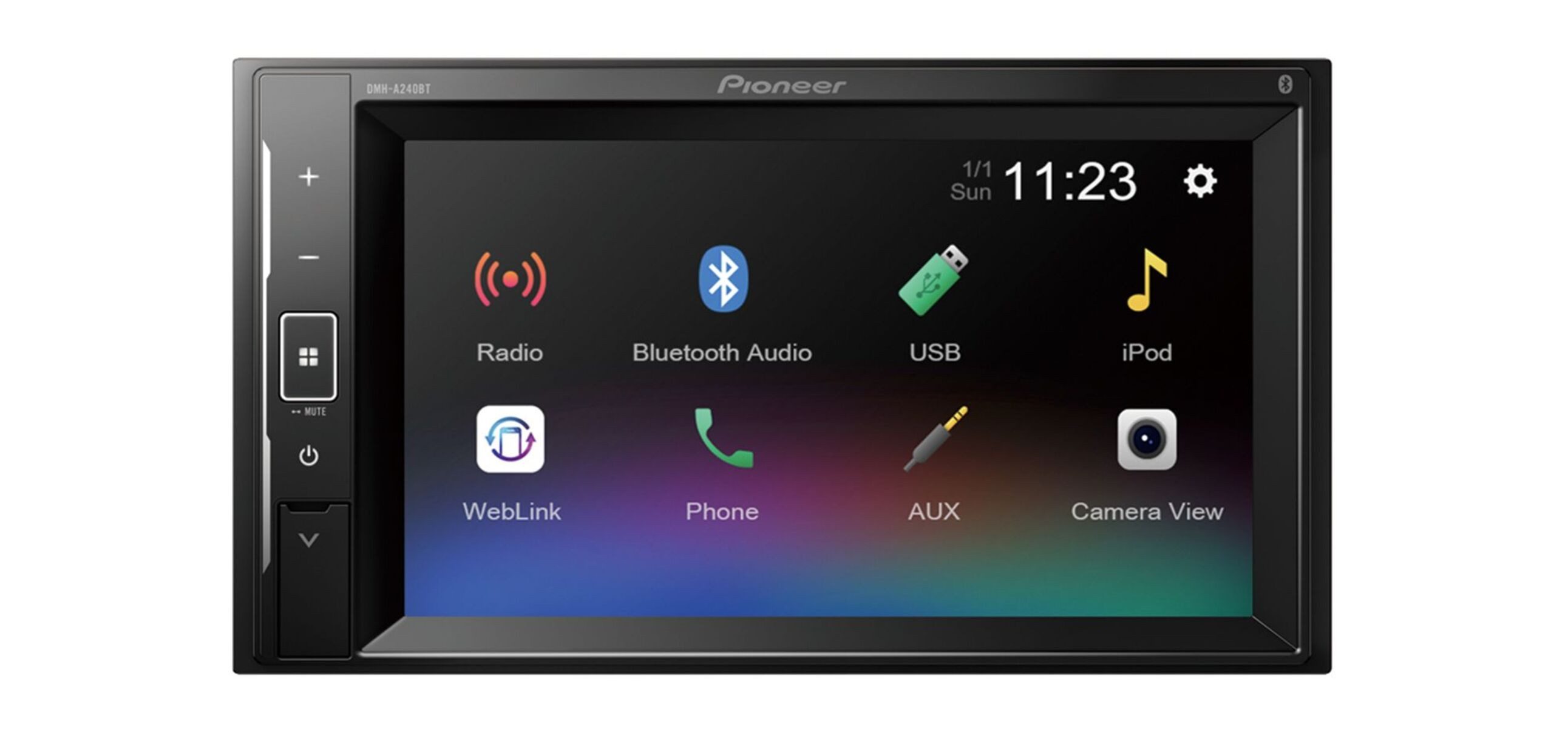 Pioneer DMH-A240BT Mediareceiver 6,2 Zoll-ClearType-(15,7 cm) Autoradio (Freisprecheinrichtung, Freisprecheinrichtung)