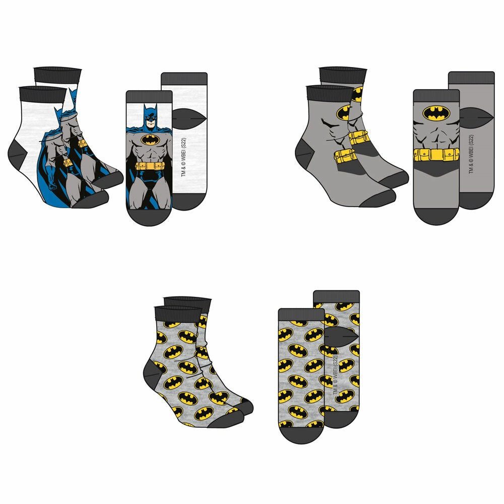 Corsair Toiletries LTD Socken DC Comics Batman sortiert Pack 3 Socken Erwachsene