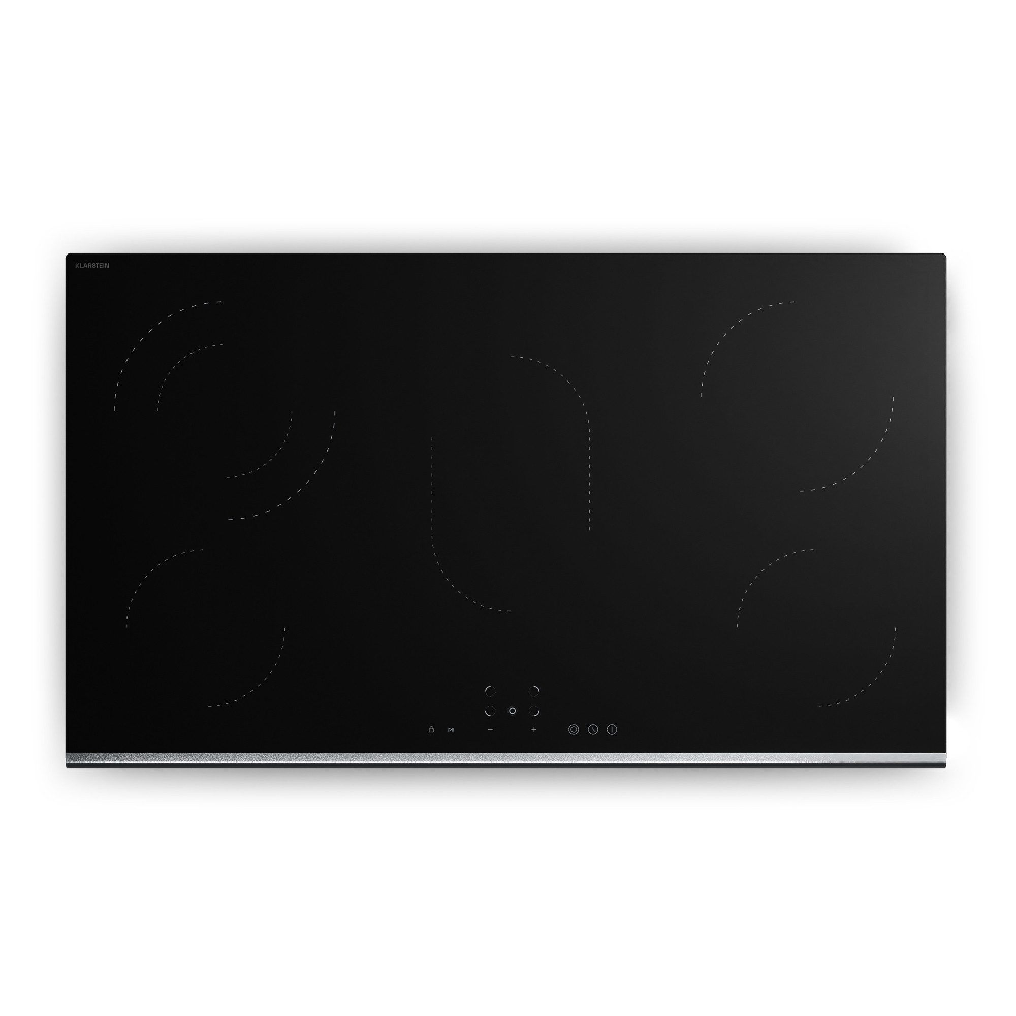Klarstein Elektro-Kochfeld Verosteel GK-CV908423E, Elektrische Варочные панели 5 Zonen Aluminium 8400 W Touch