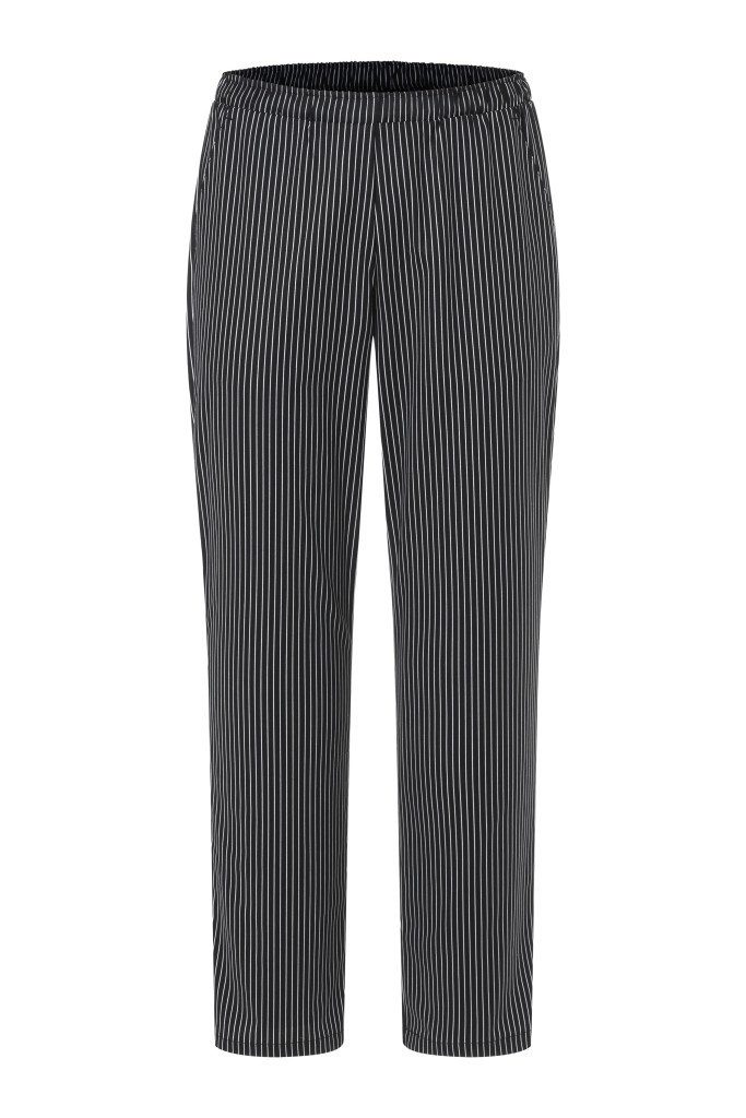 Karlowsky Fashion Arbeitshose KARLOWSKY Herren Schlupf/ Kochhose CARLO Schwarz Nadelstreifen