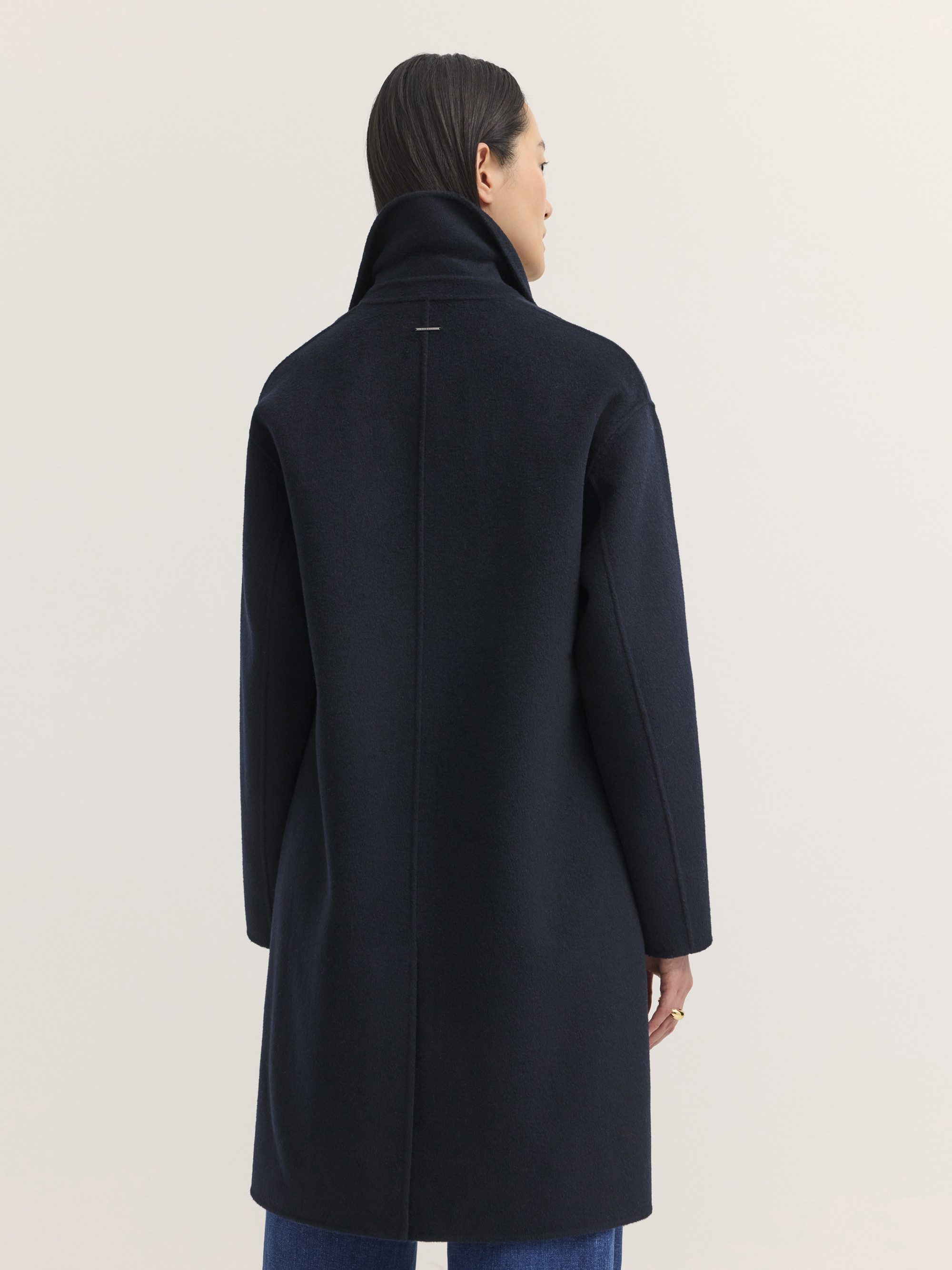 bugatti Kurzmantel Regular Fit Regular Fit Doubleface Wollmix Reverskragen