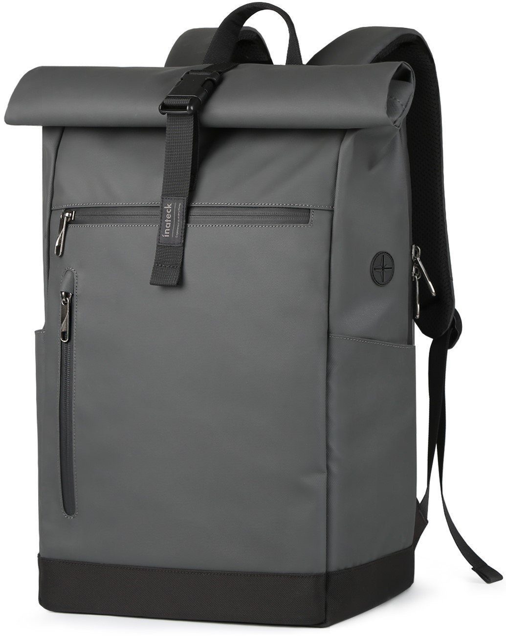 Inateck Laptoprucksack RollTop Rucksack Herren Damen 25L-30L Schulrucksack, rucksack wasserdicht