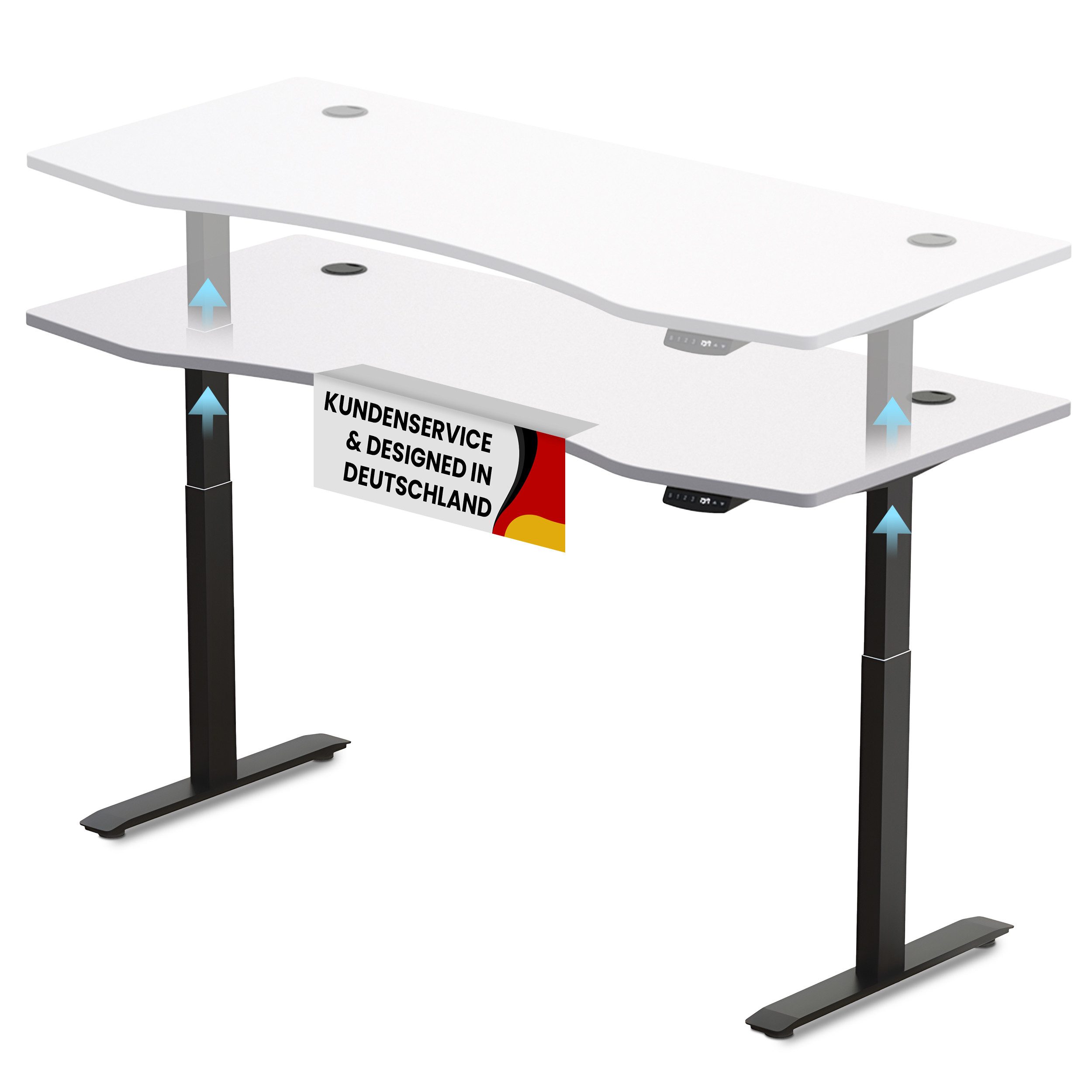 PROMAFIT Arbeitstisch Schreibtisch Stehtisch mit elektrischer günstig online kaufen