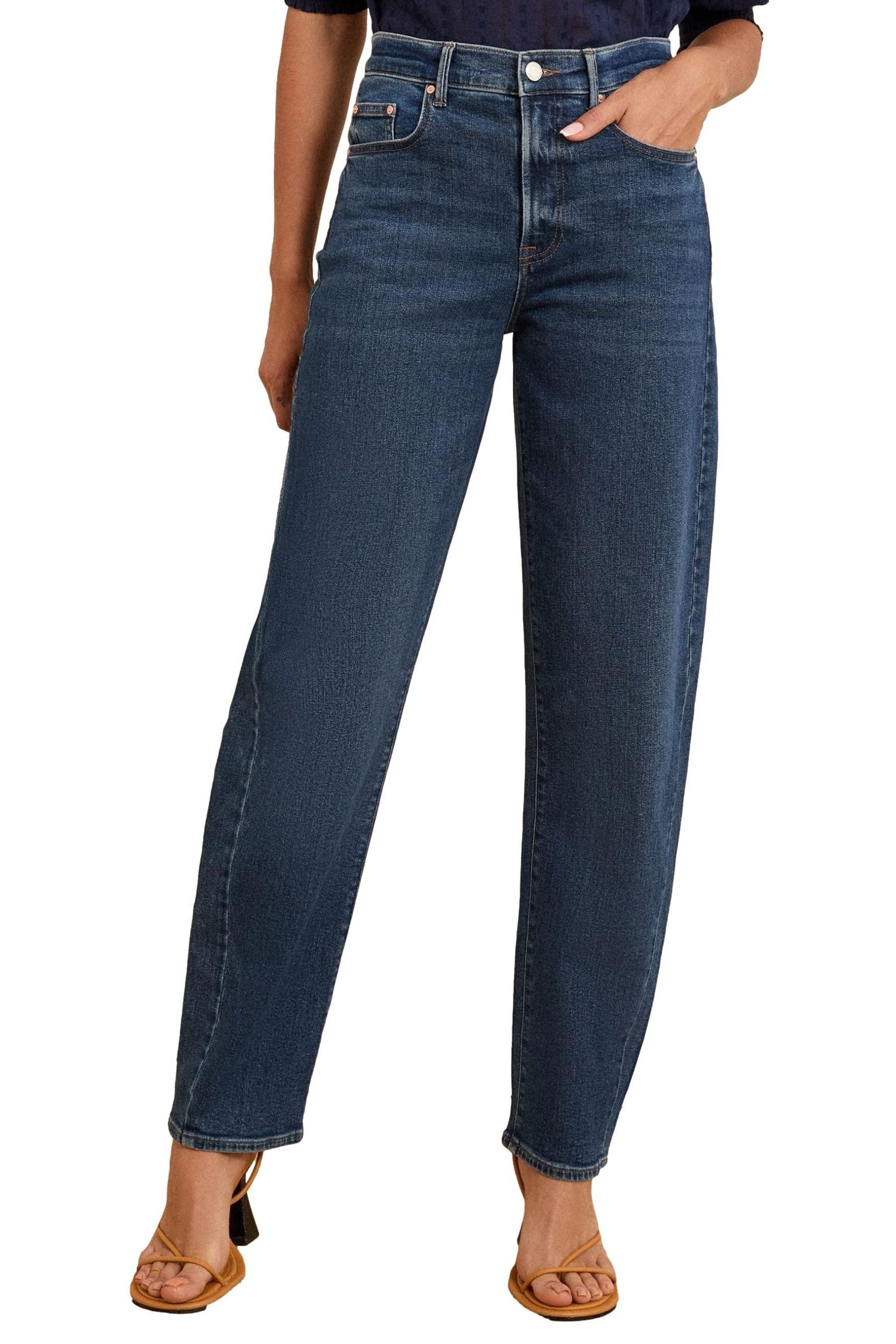 Weite Jeans Love & Roses Jeans mit Barrel-Bein