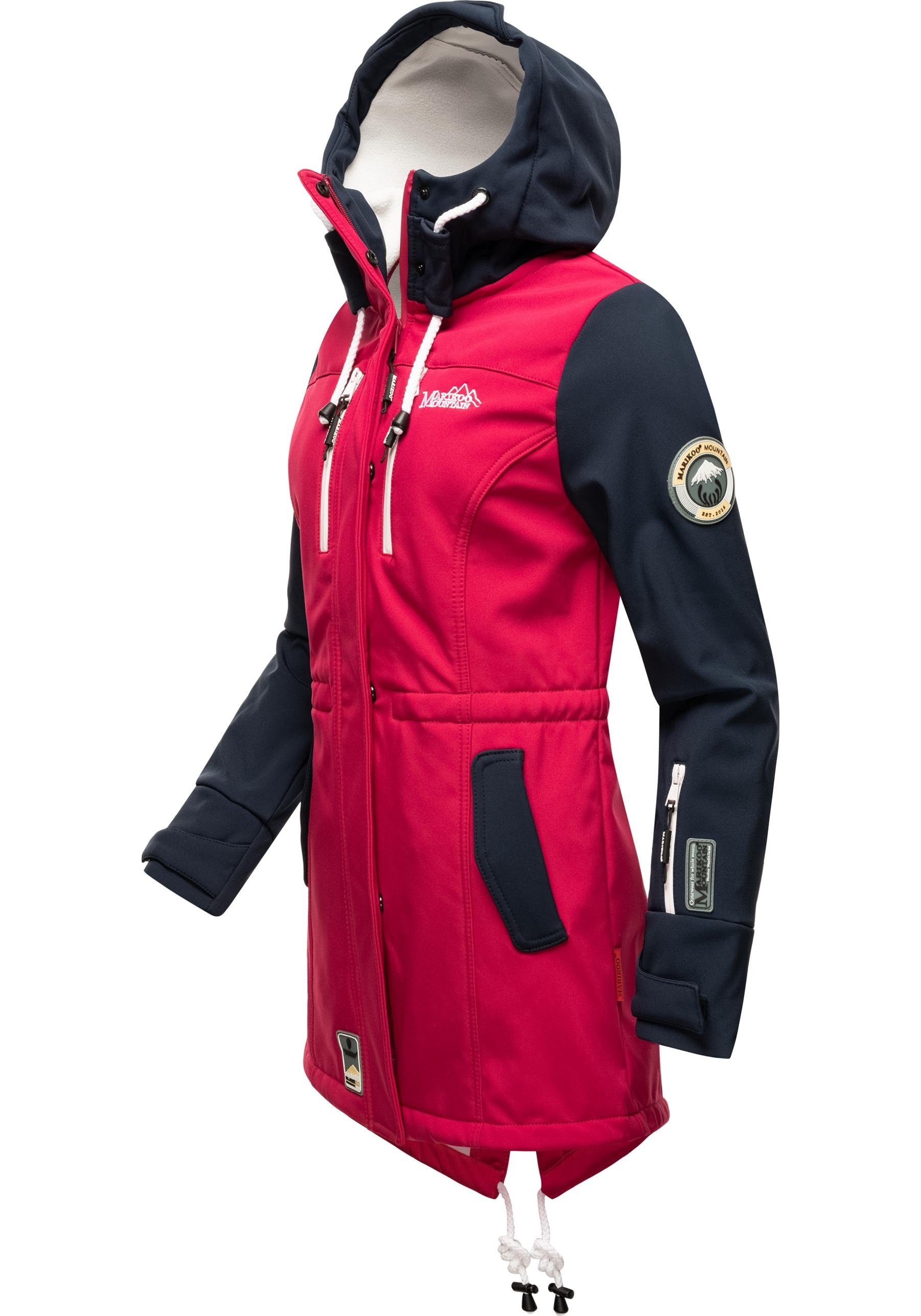Marikoo Funktionsmantel Zimtzicke Softshell Parka mit Kapuze – Bild 2 von 4
