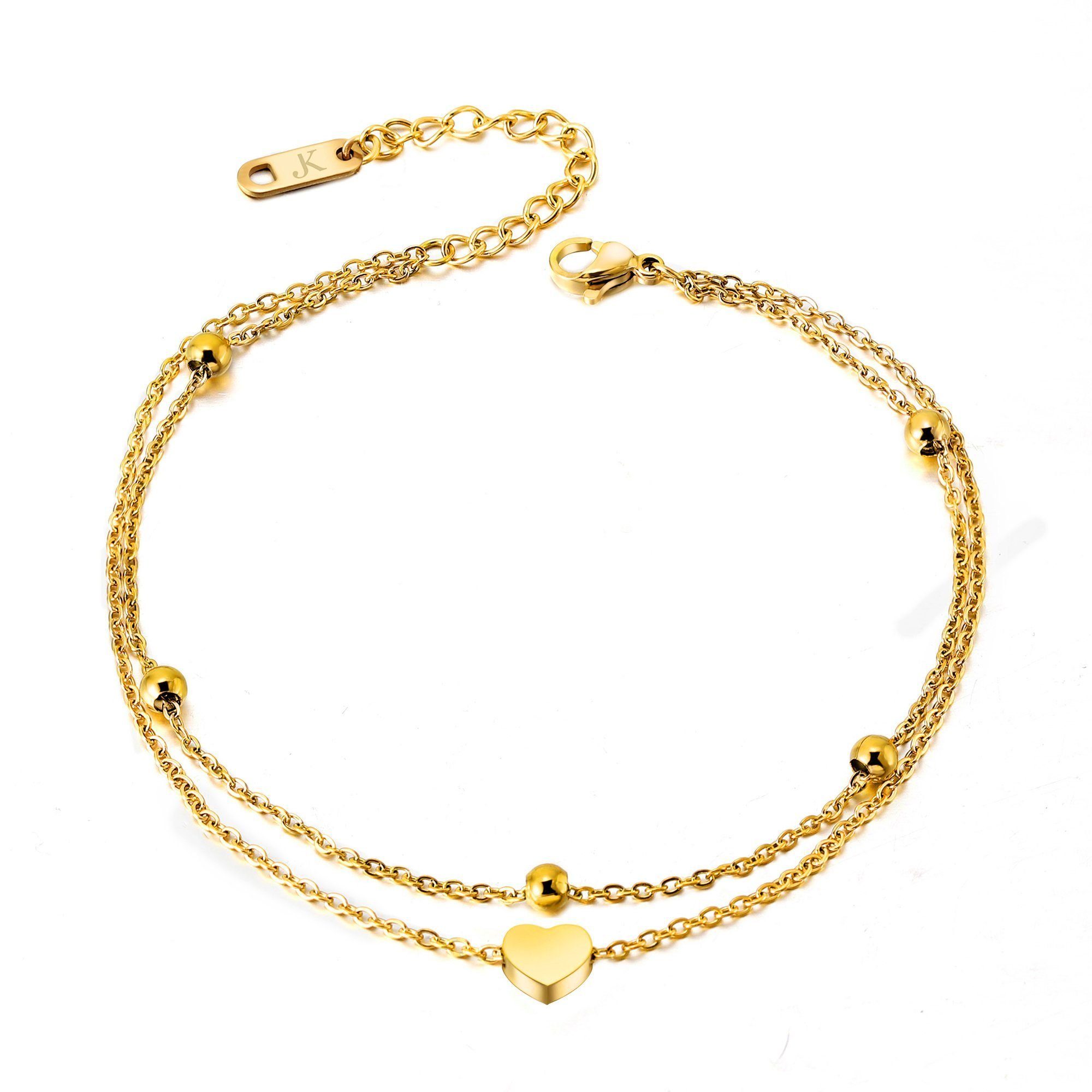 Johanson Gold Fußkette Kim Heart