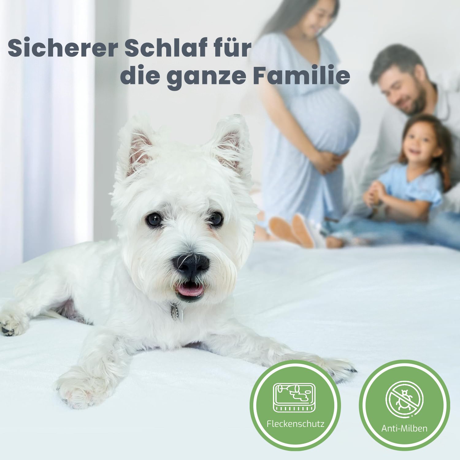 Matratzenschoner Matratzenauflage -Matratzenschutz - Matratzenschutzbezug livessa, 100% wasserdicht,Milbenresistent, Atmungsaktiv,Fleckenschutz