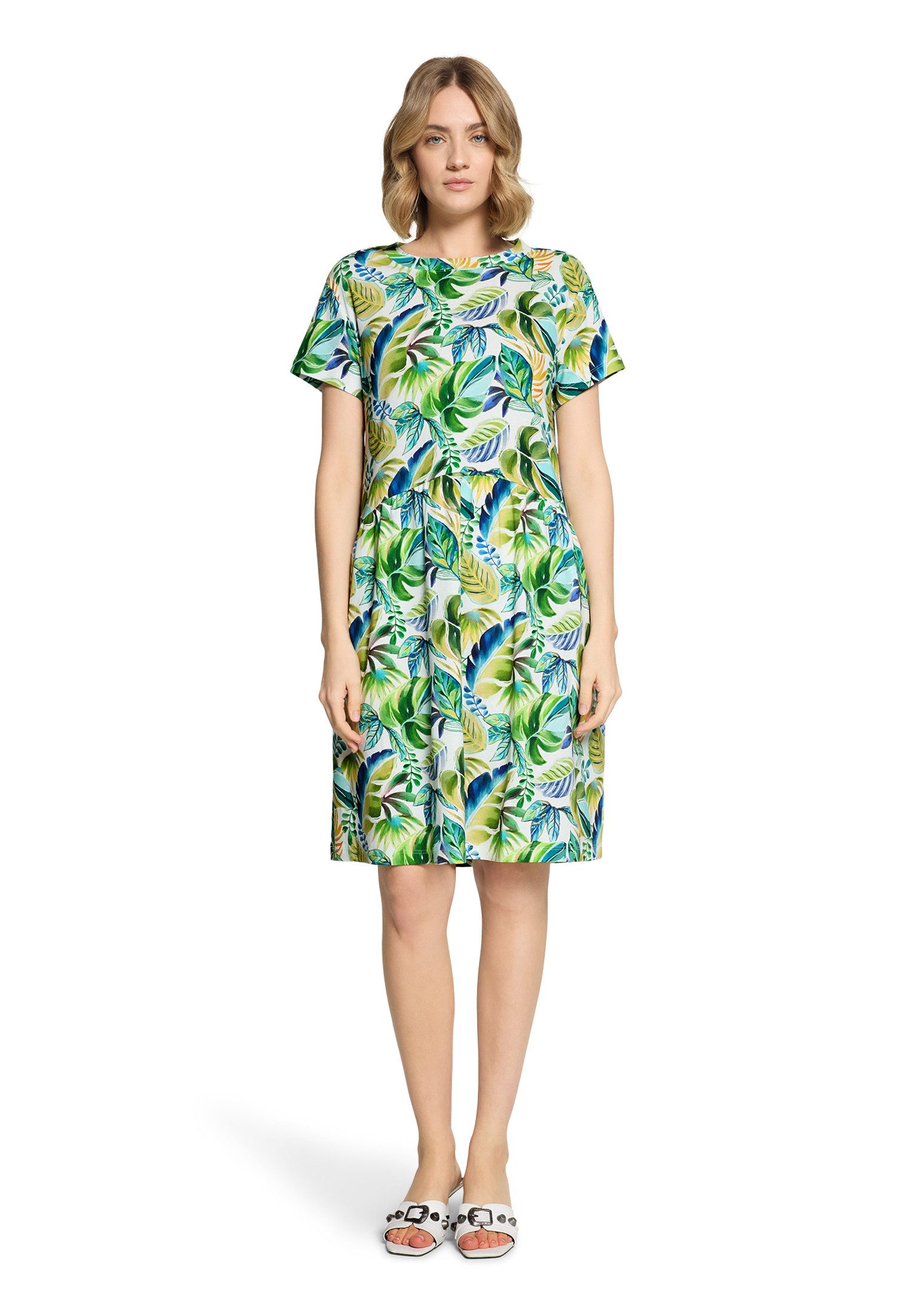 Cartoon Druckkleid Damen mit Eingrifftaschen