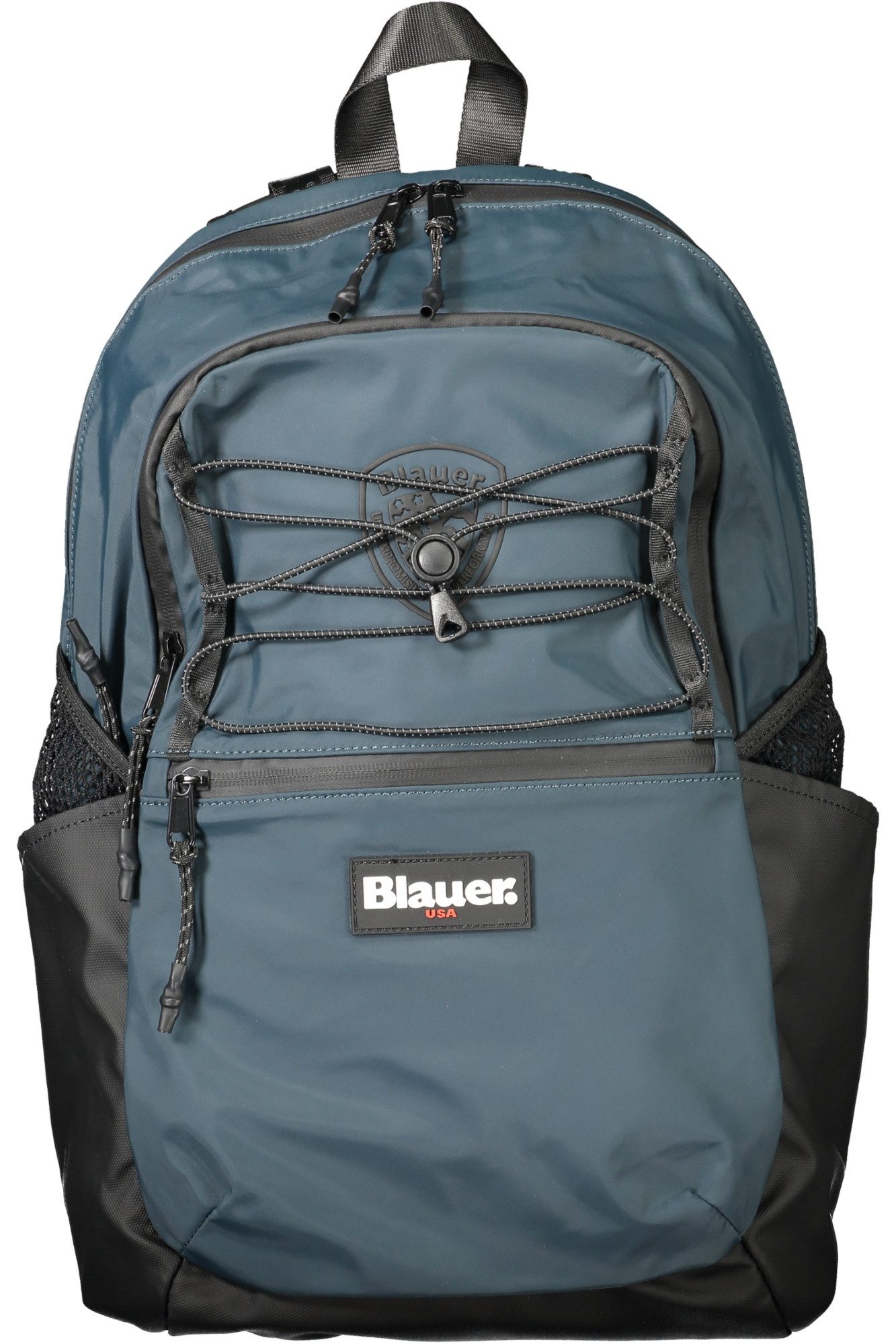 Blauer Rucksack, Grüner Herren-Rucksack mit Laptopfach und mehreren Außentaschen