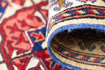 Läufer Afghan Seide Teppich handgeknüpft rot, morgenland, rechteckig, Höhe: 5 mm