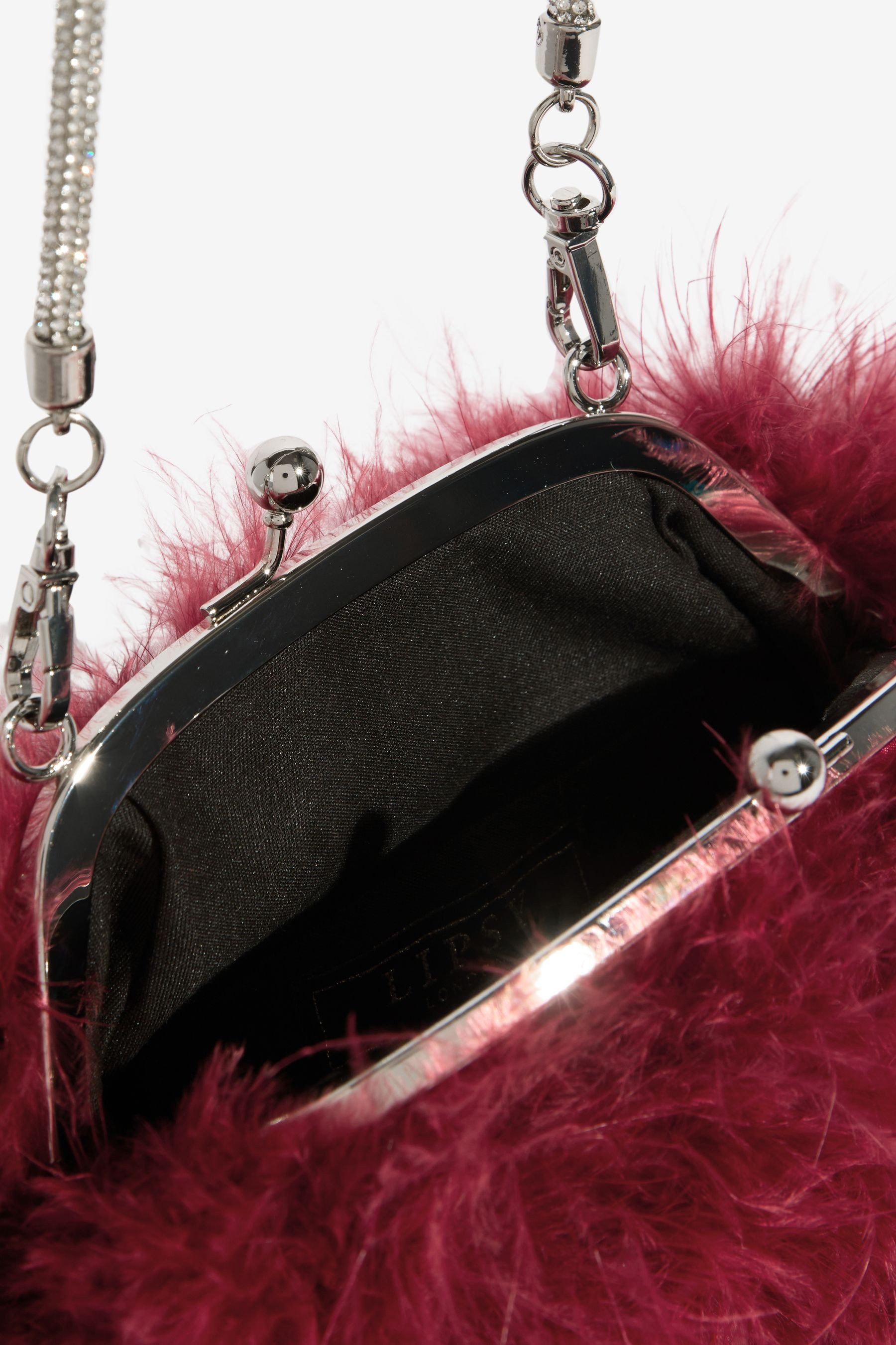 LIPSY Clutch Lipsy Feder-Clutch-Tasche mit Griff (1-tlg)