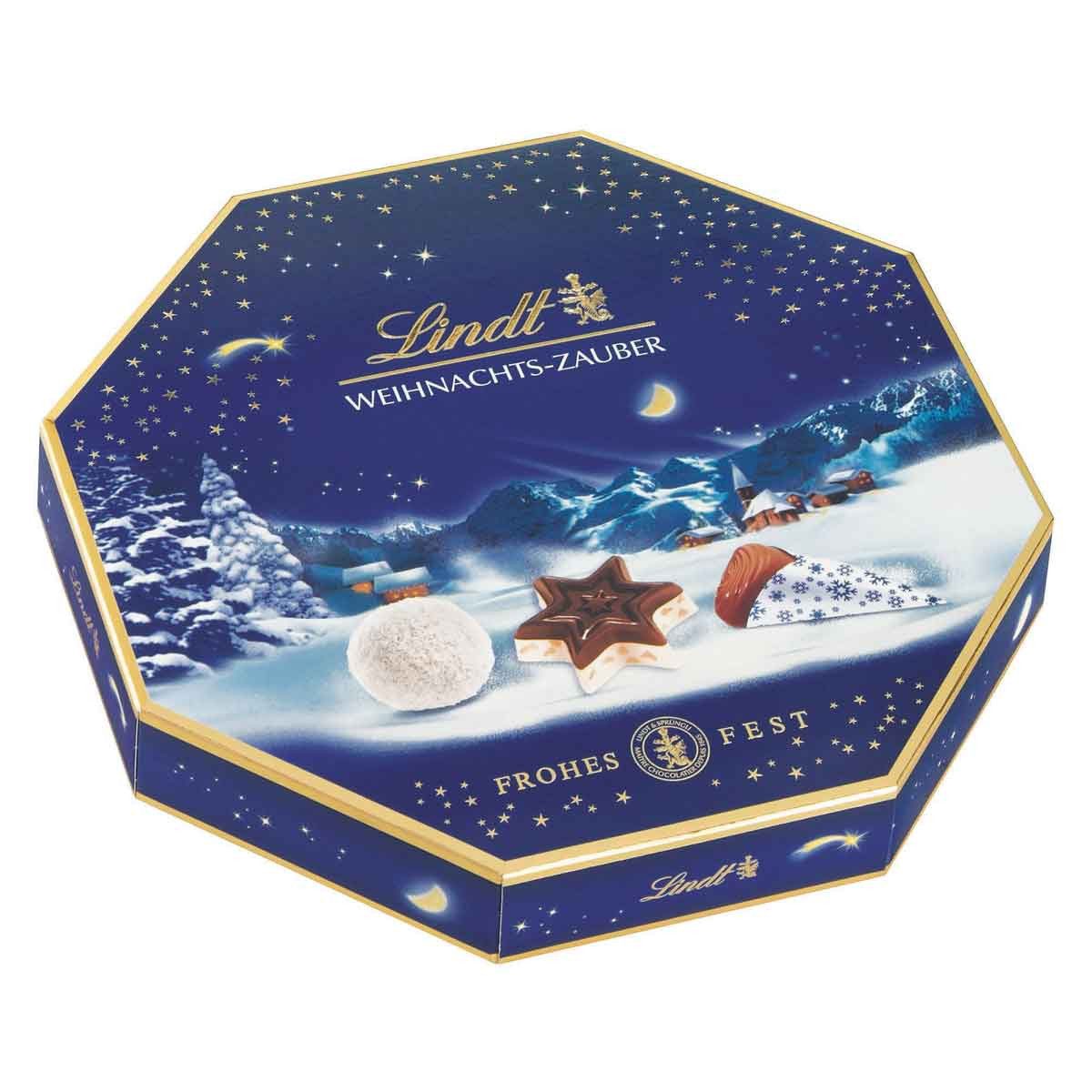 LINDT Schokolade, Lindt Weihnachts Zauber Pralines aus Alpenvollmilchschokolade 200g