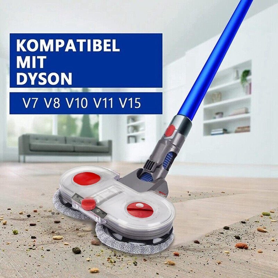 Dyson Lamon V10 Wischaufsatz Abnehmbarer und Staubsaugerdüsen-Set für V8 Set, Staubsauger Zubehör V15, 8 Wassertank V7 für V11 mit Elektrischer Mopppads