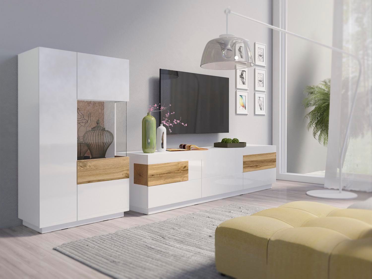 OTTO home Wohnwand Silke, (Set, 2-St), (2-tlg)