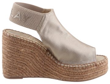 Replay Tyne Sandalette, Sommerschuh, Sandale, Keilabsatz, mit Glitzerlogo an der Ferse