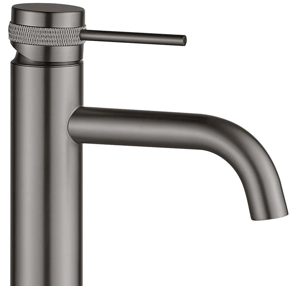 Thumbnail - wohnwerk.idee Badarmatur Wasserhahn Waschtischarmatur Gold Anthrazit Einhebelmischer Lungo
