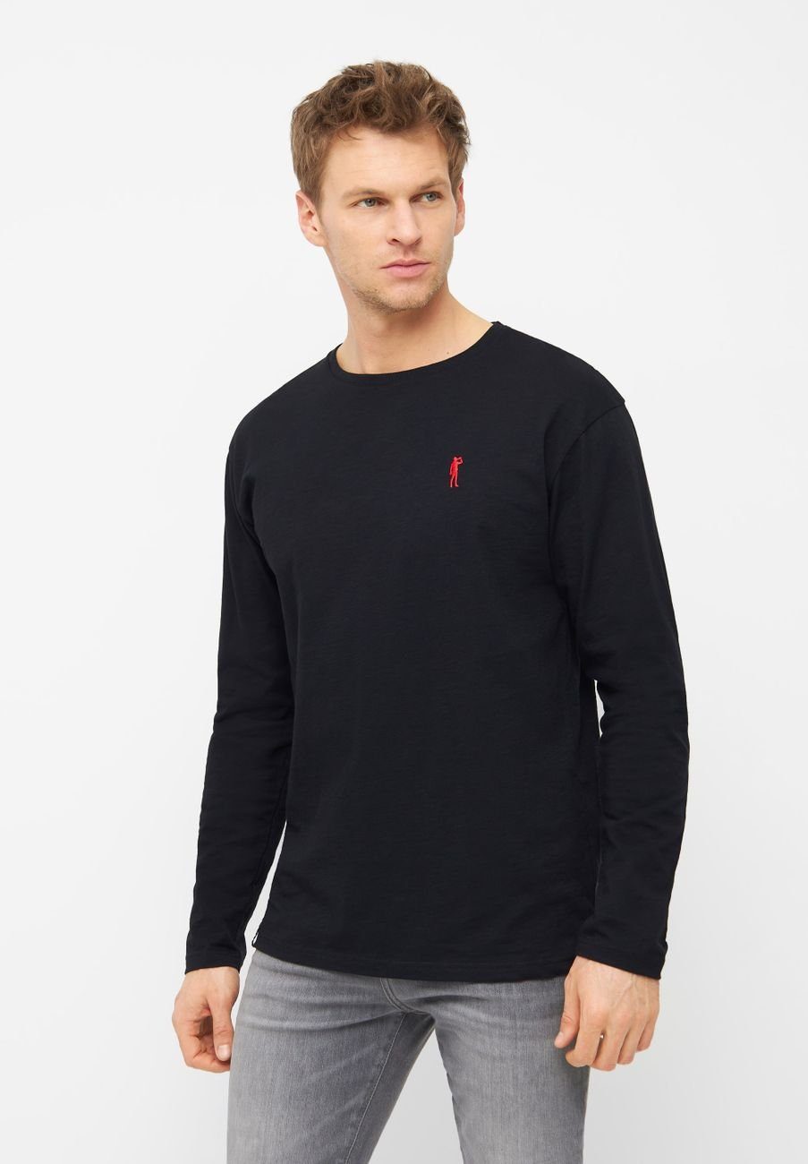 Derbe Langarmshirt Basic Kippes Herren Longsleeve (1-tlg)