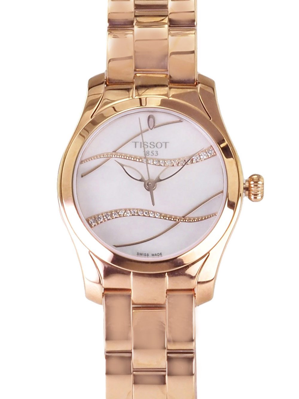 Tissot Schweizer Uhr Damen Uhr 30 mm Ø T-Lady T-Wave T1122103311100 T-Wave, Saphirglas