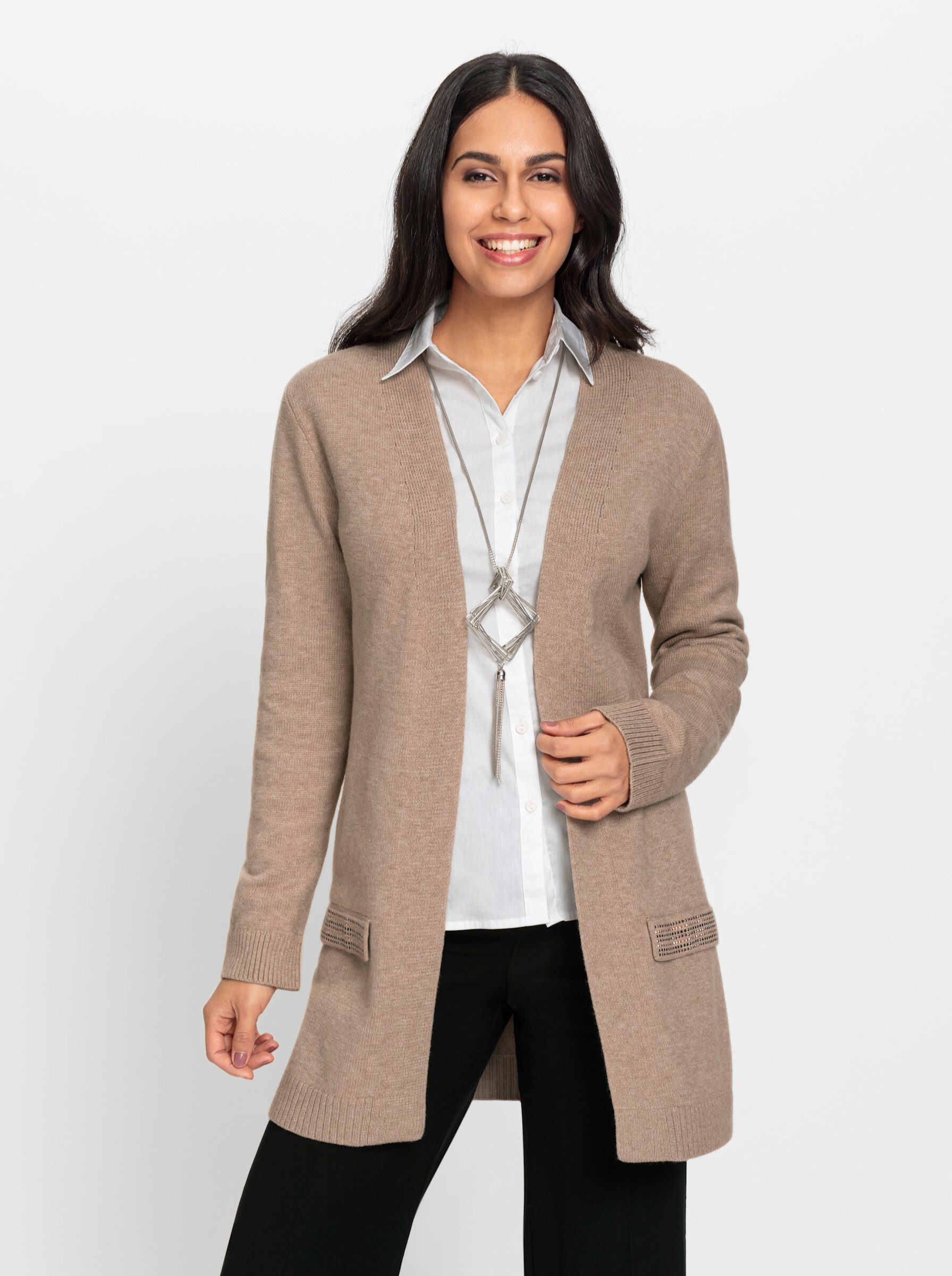 Strickjacke Long-Strickjacke