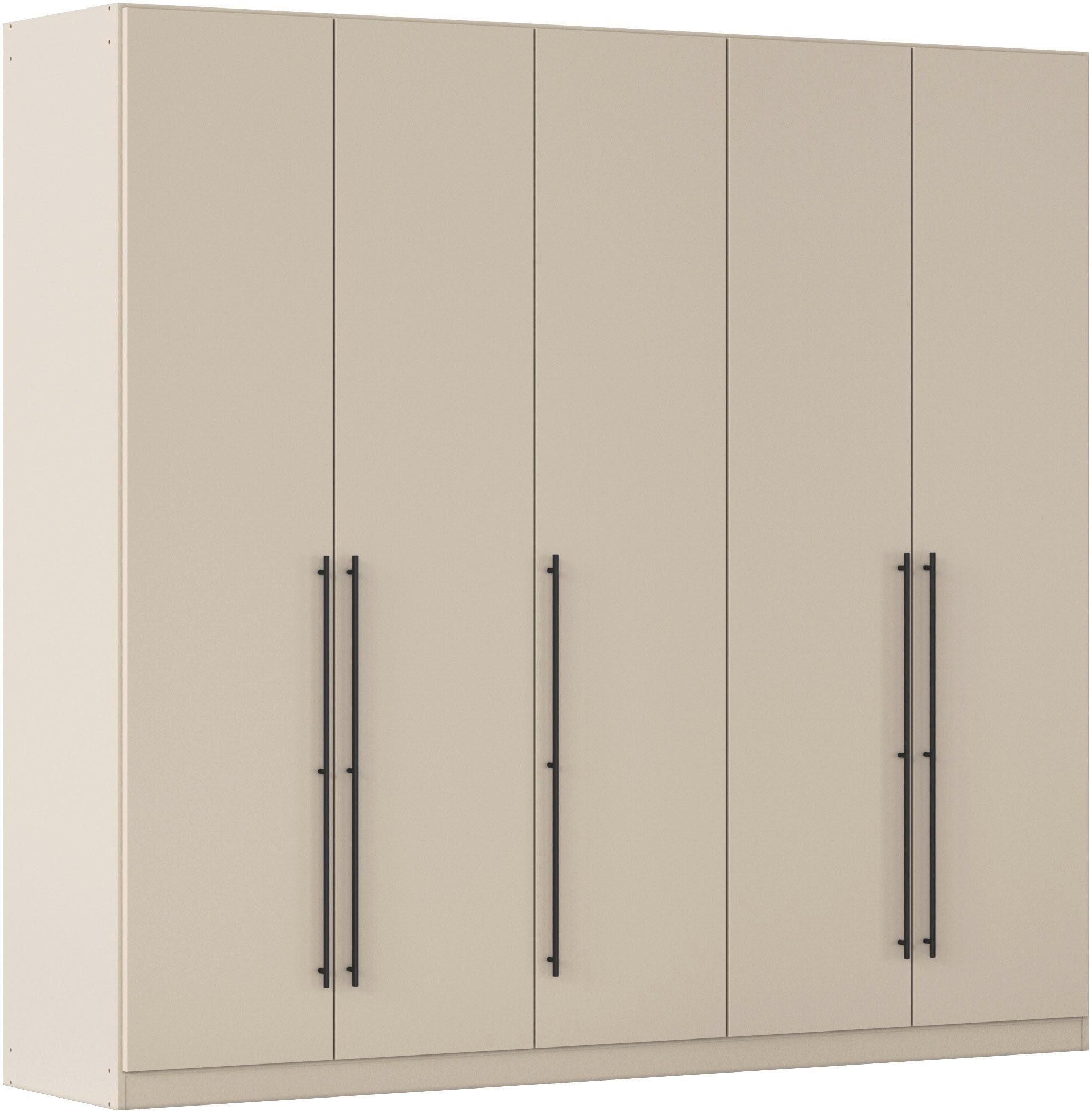 OTTO home Kleiderschrank Mehrzweckschrank Aktenschrank Möbel Mietswohnung Schlafzimmer AVOLA (3 verschiedene Ausstattungen BASIC/CLASSIC/PREMIUM (inkl. SOFT-CLOSE) mit hochwertigen Stangengriffen in Schwarz aus Metall MADE IN GERMANY