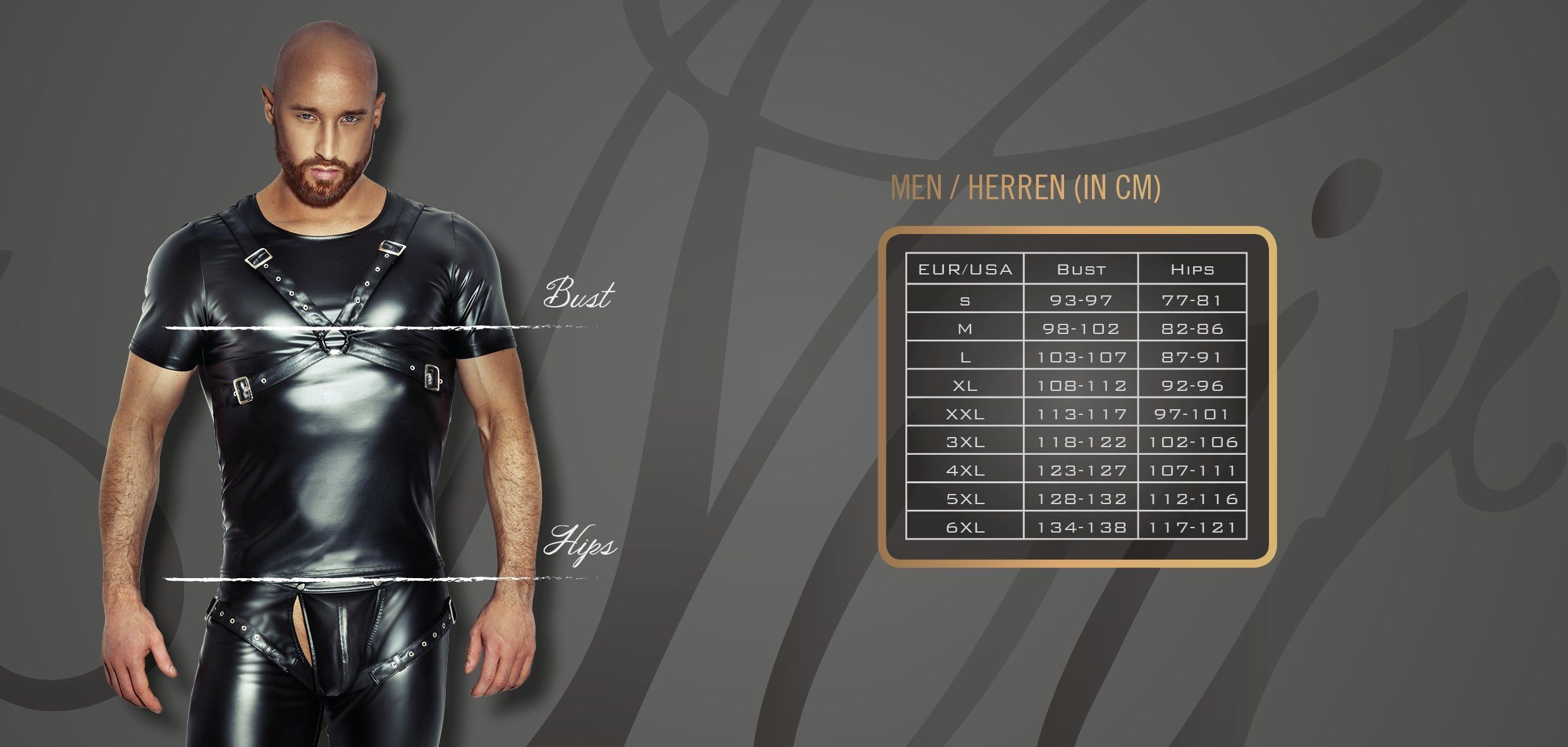 Noir Handmade Men T-Shirt Herren-Shirt in schwarz - M