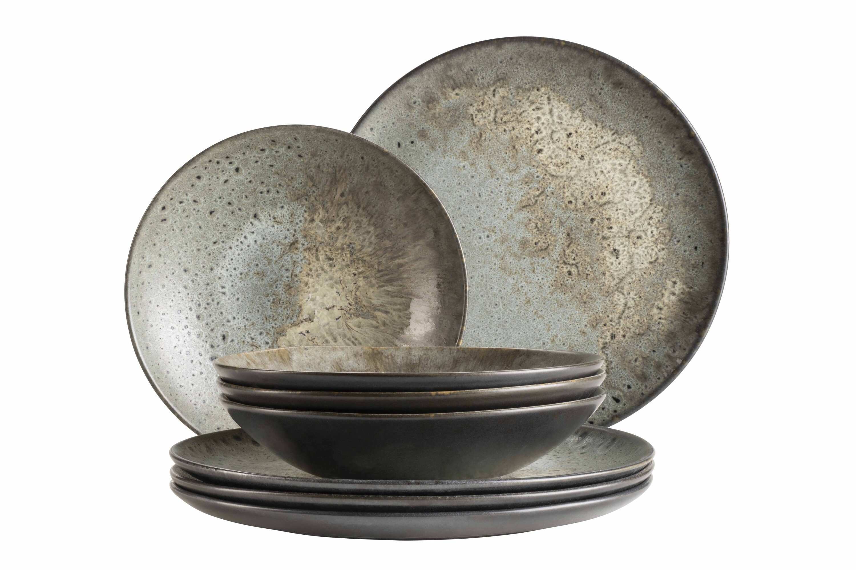 MÄSER Tafelservice Carellia (8-tlg), 4 Personen, Steinzeug